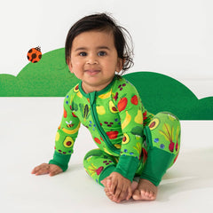 child in once upon a farm printed zippy pajamas.