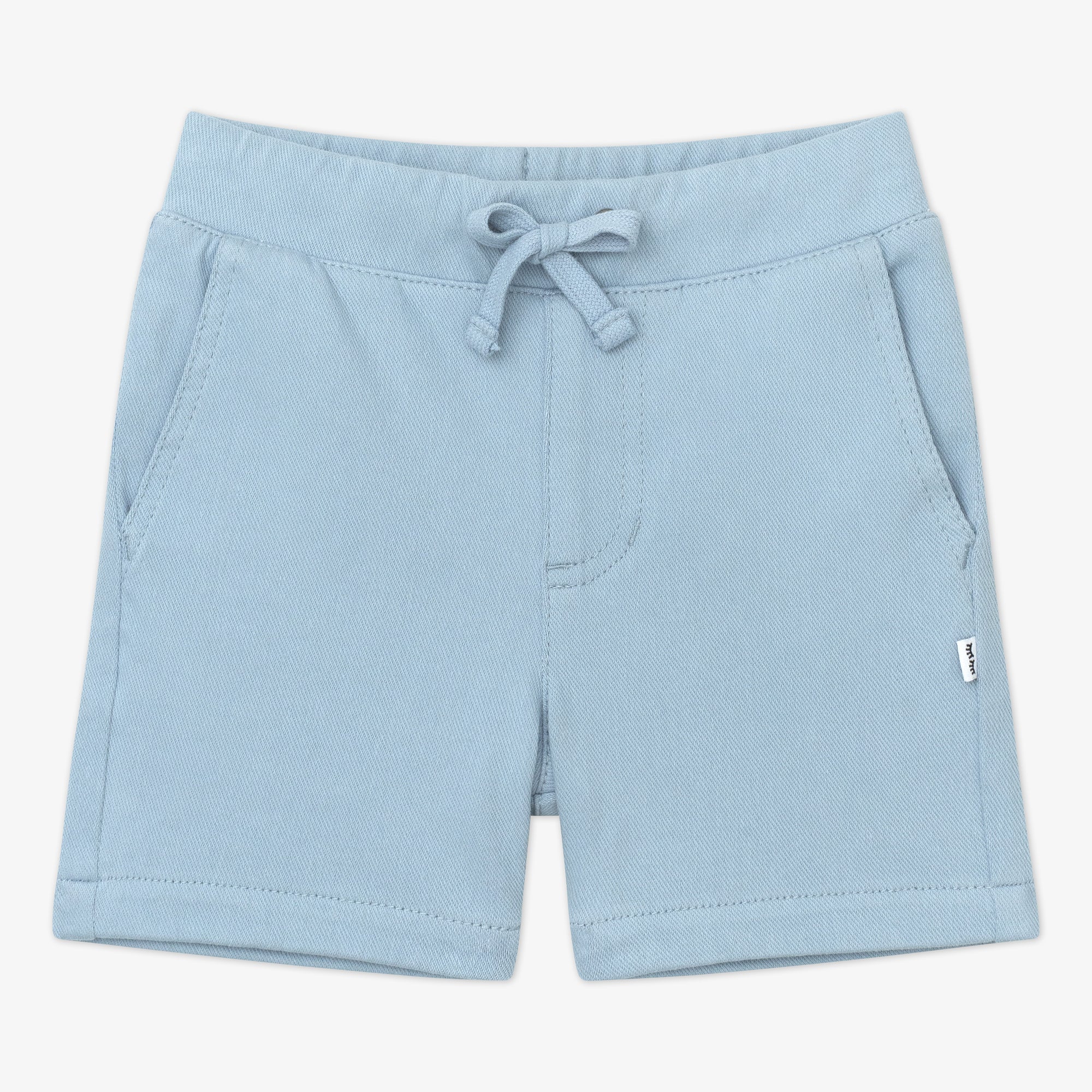 Flat lay of the Blue Bliss Chino Shorts