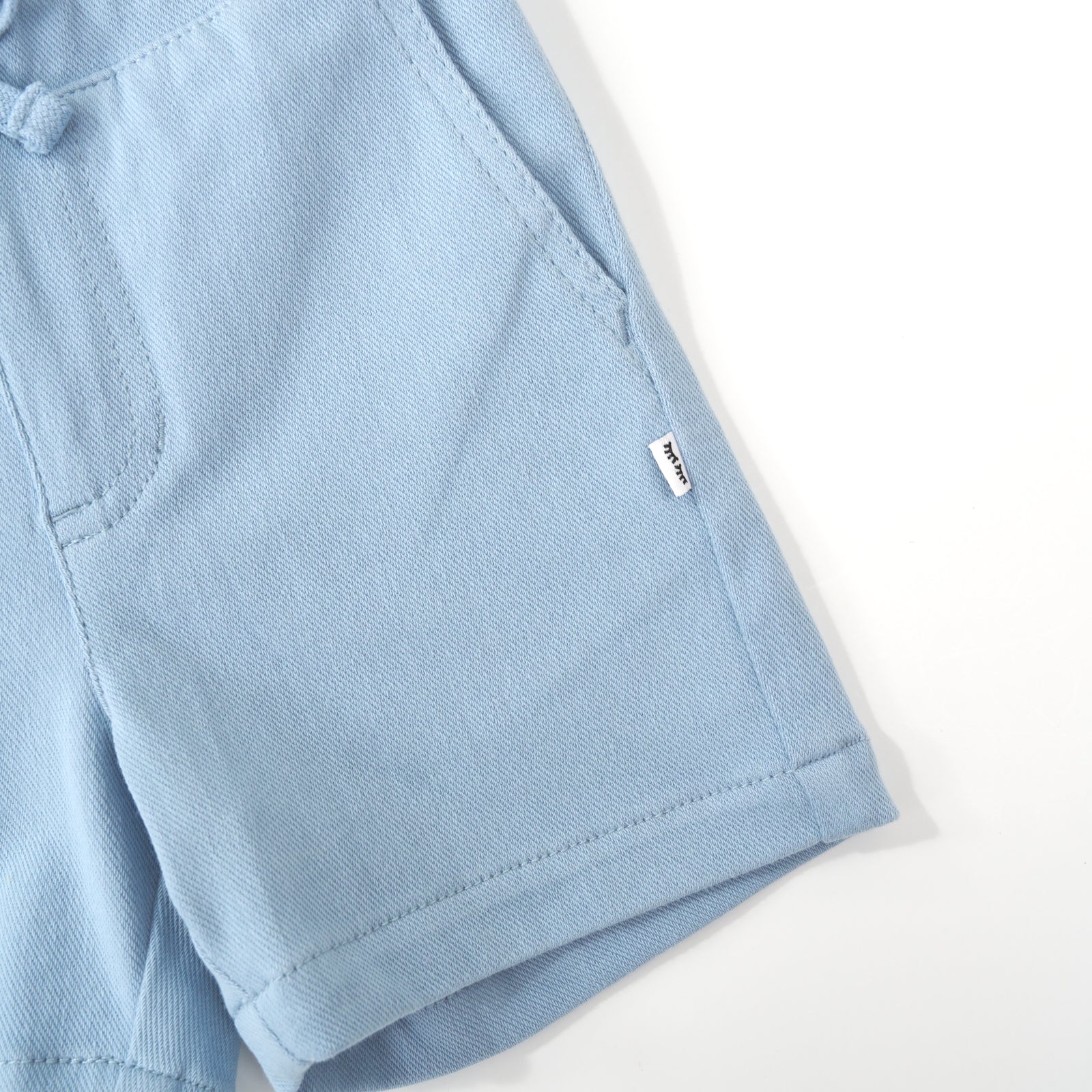 Macro view of the Blue Bliss Chino Shorts