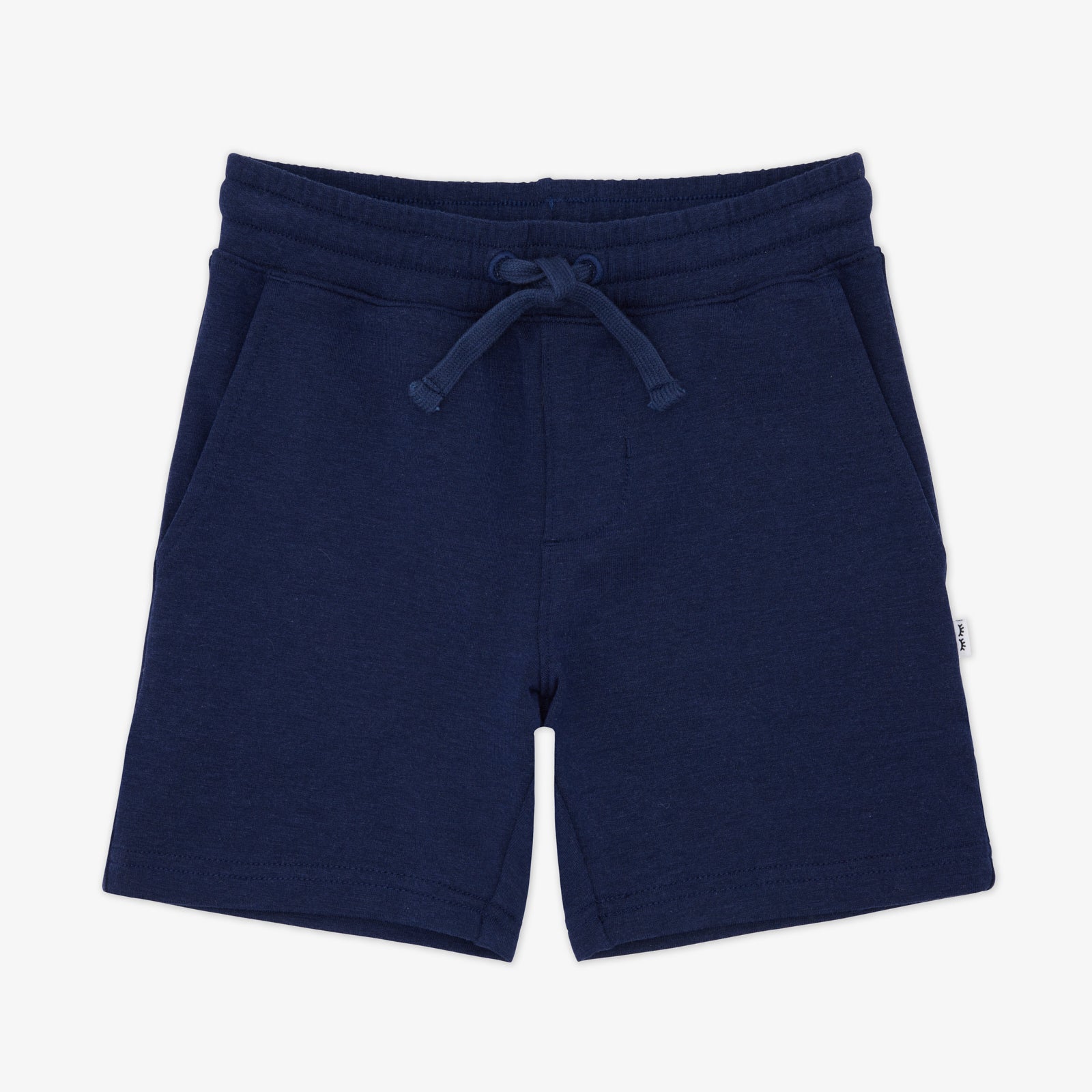 Flat lay of the Classic Navy Drawstring Shorts