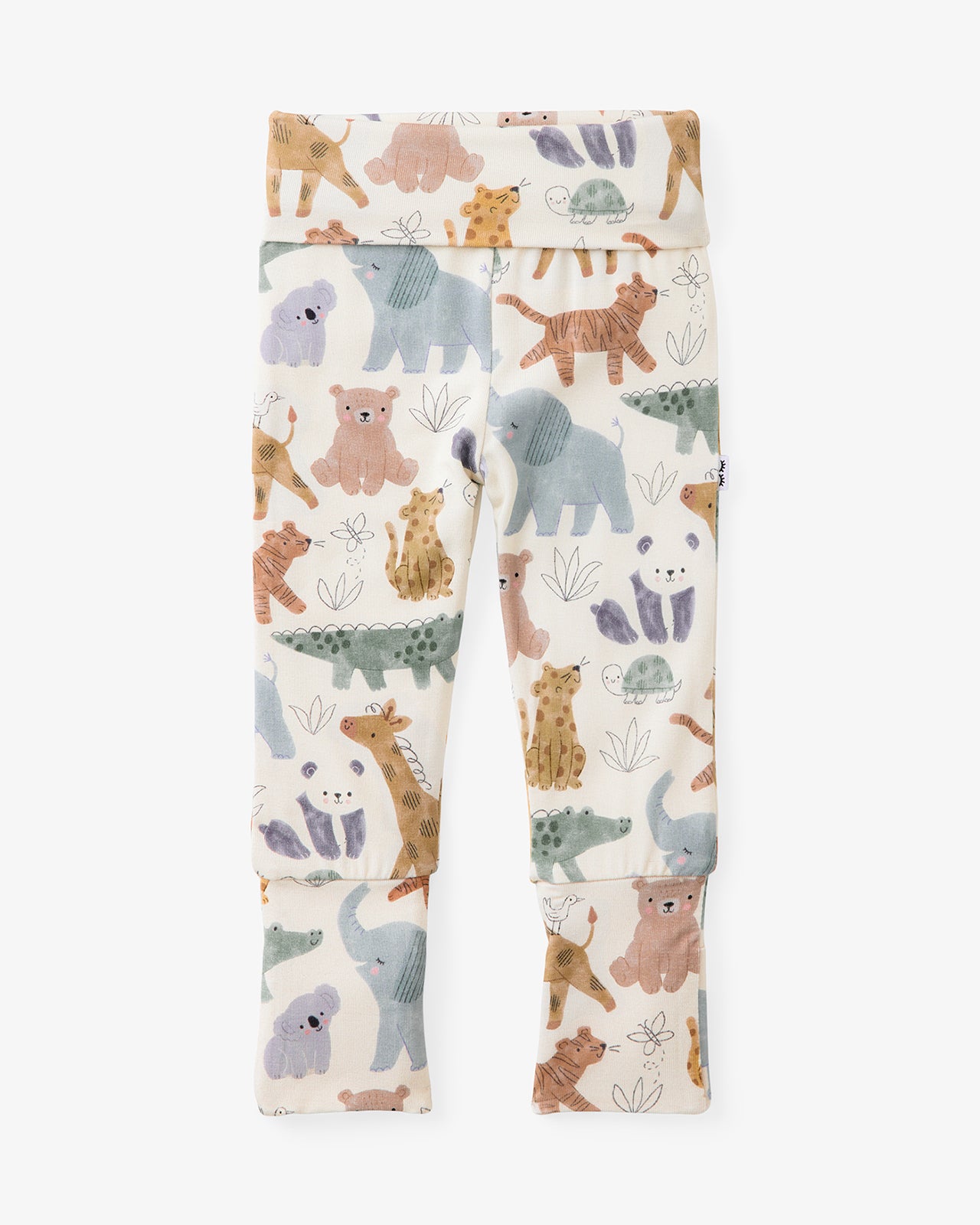 Flat lay of the Sweet Safari Fold-Over Legging