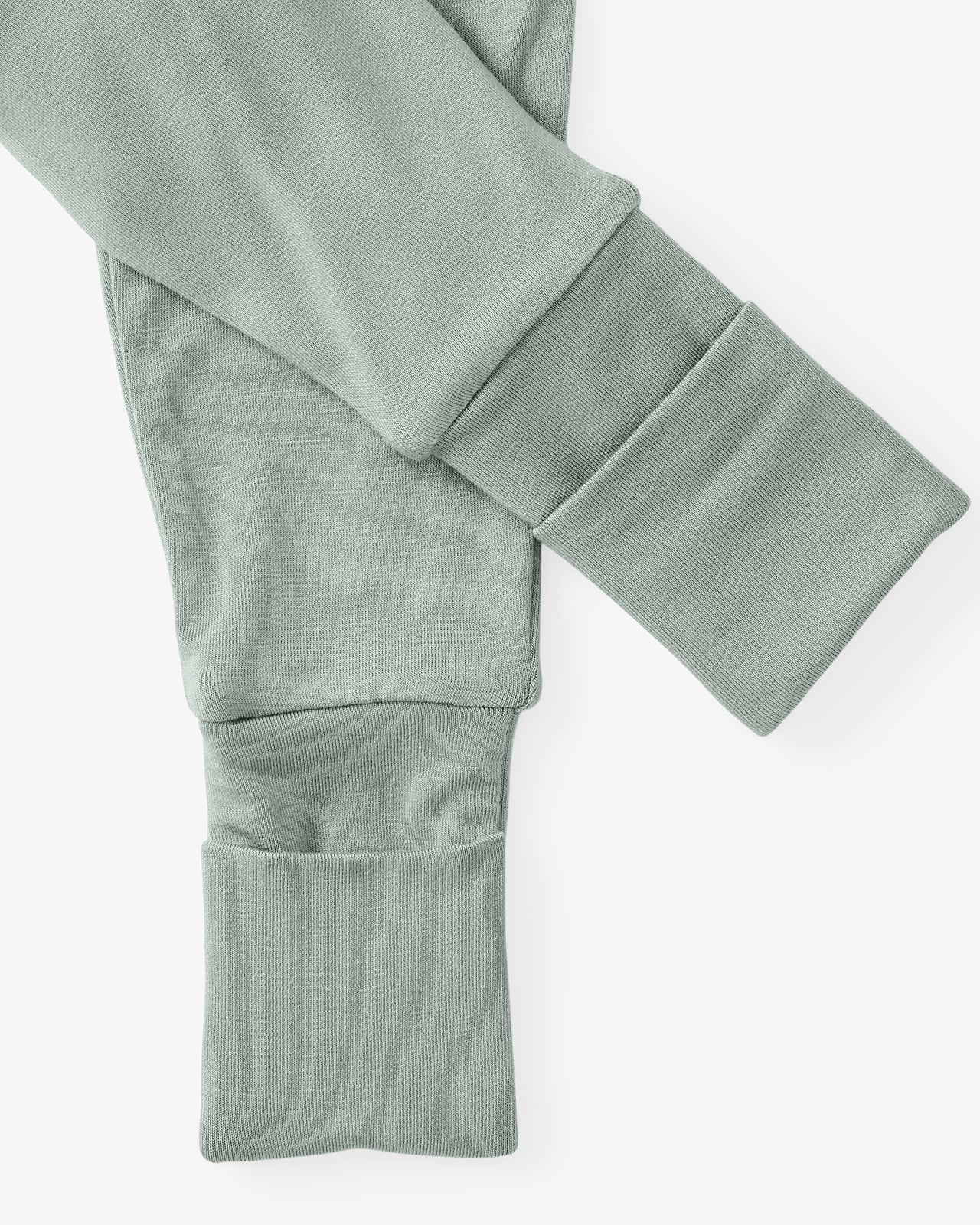 Close up flat lay of the leg opening on the Willow Fold-Over Legging