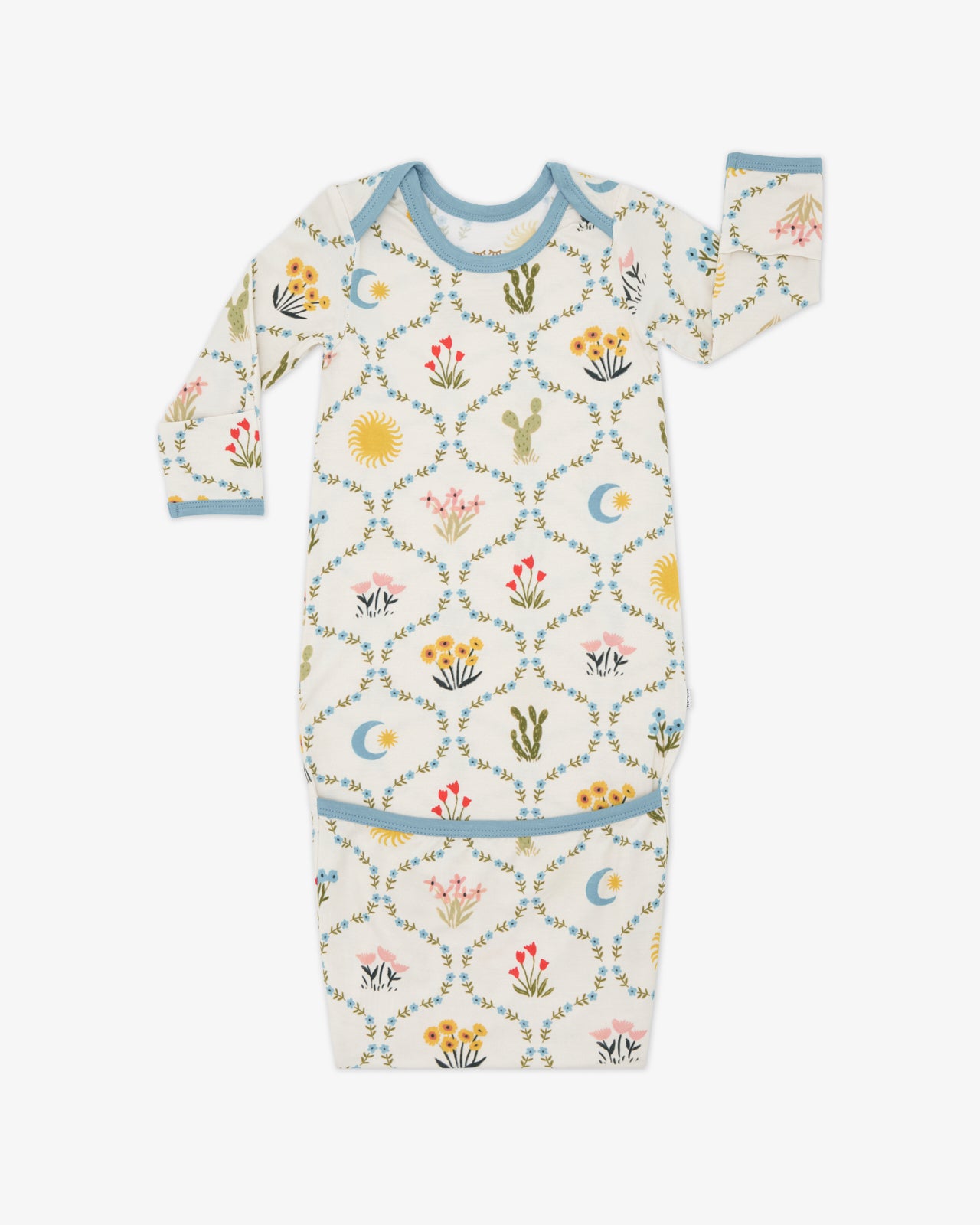 Flat lay of the Desert Meadow Infant Gown