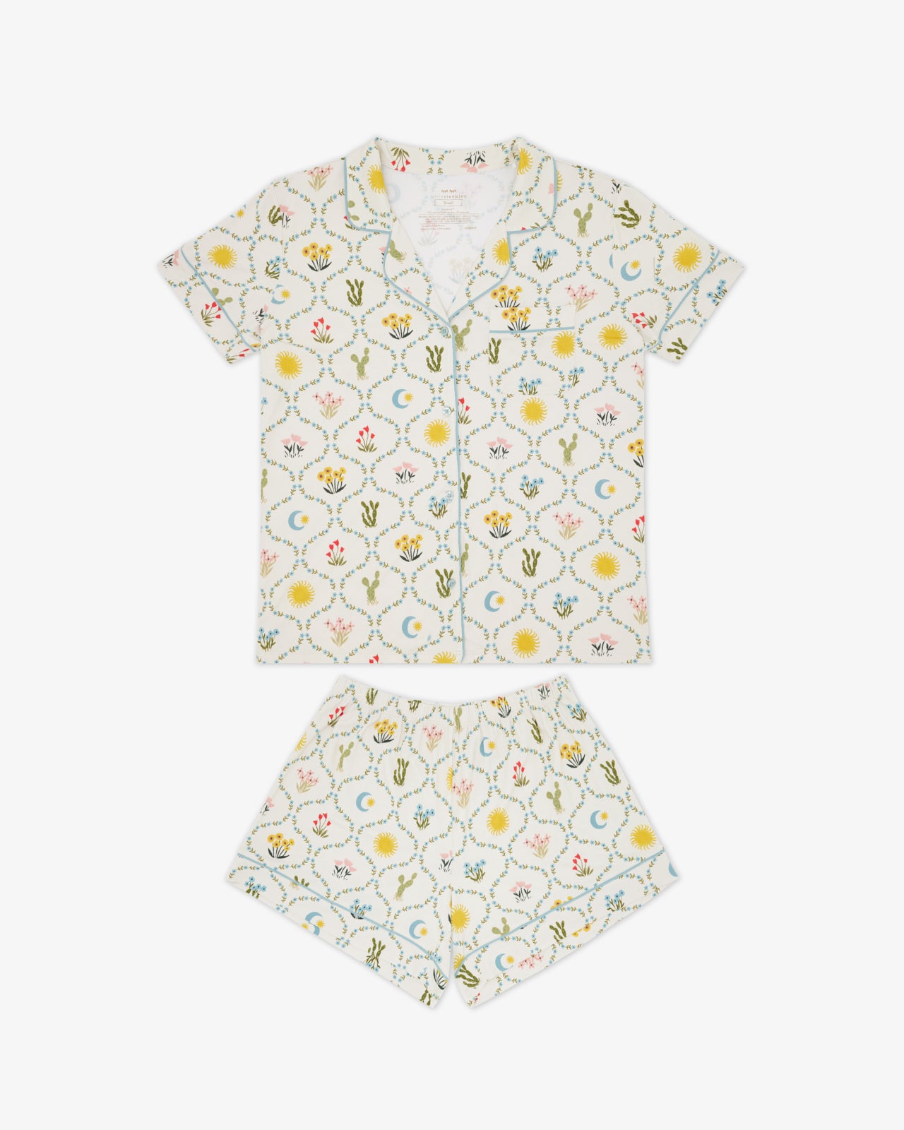 Flay lay of the Desert Meadow Women's Pajama Set