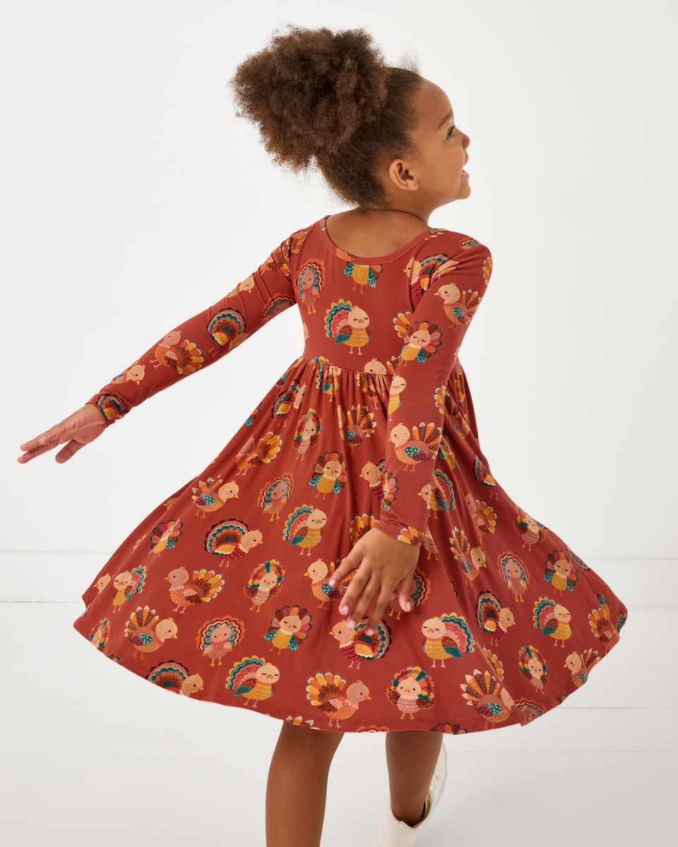 Grateful Gobbles Twirl Dress