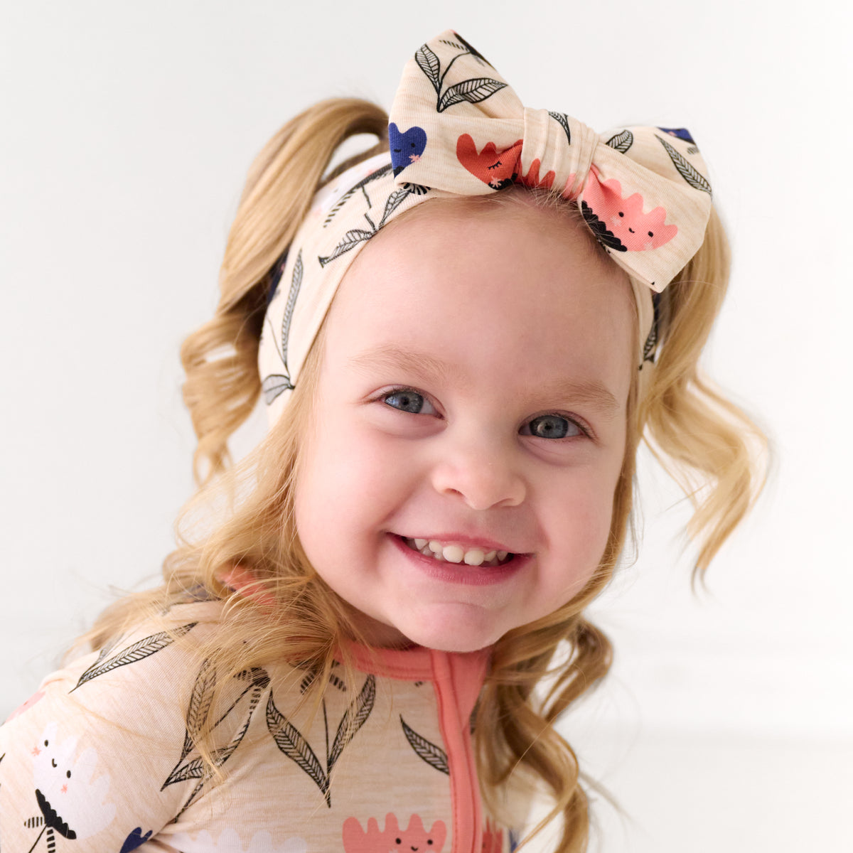 Flower Friends Luxe Bow Headband Little Sleepies