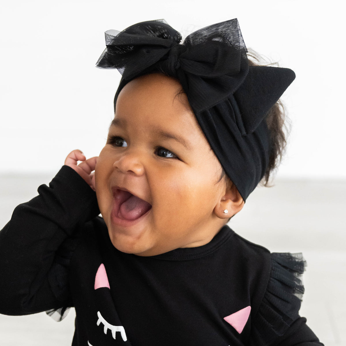Cat Ears Luxe Bow Headband Little Sleepies
