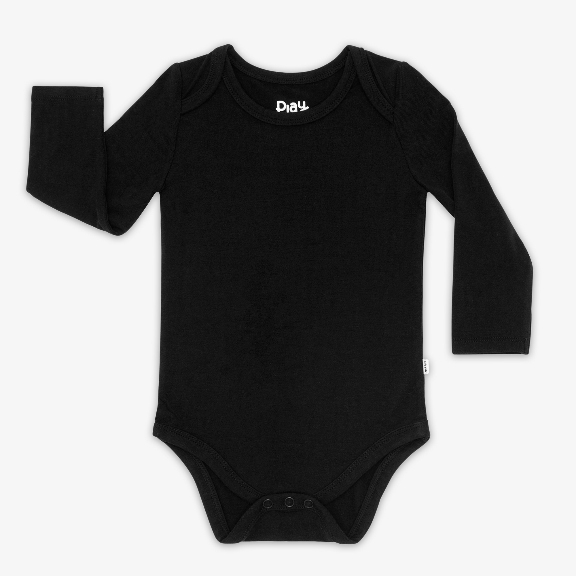 Flat lay of the Black Long Sleeve Bodysuit