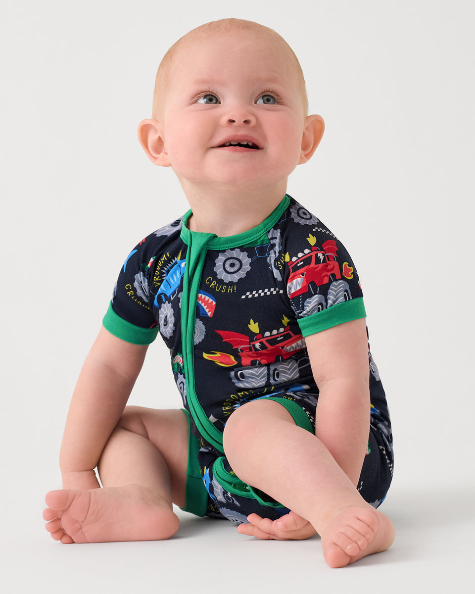Monster Truck Madness Shorty Zippy - Little Sleepies