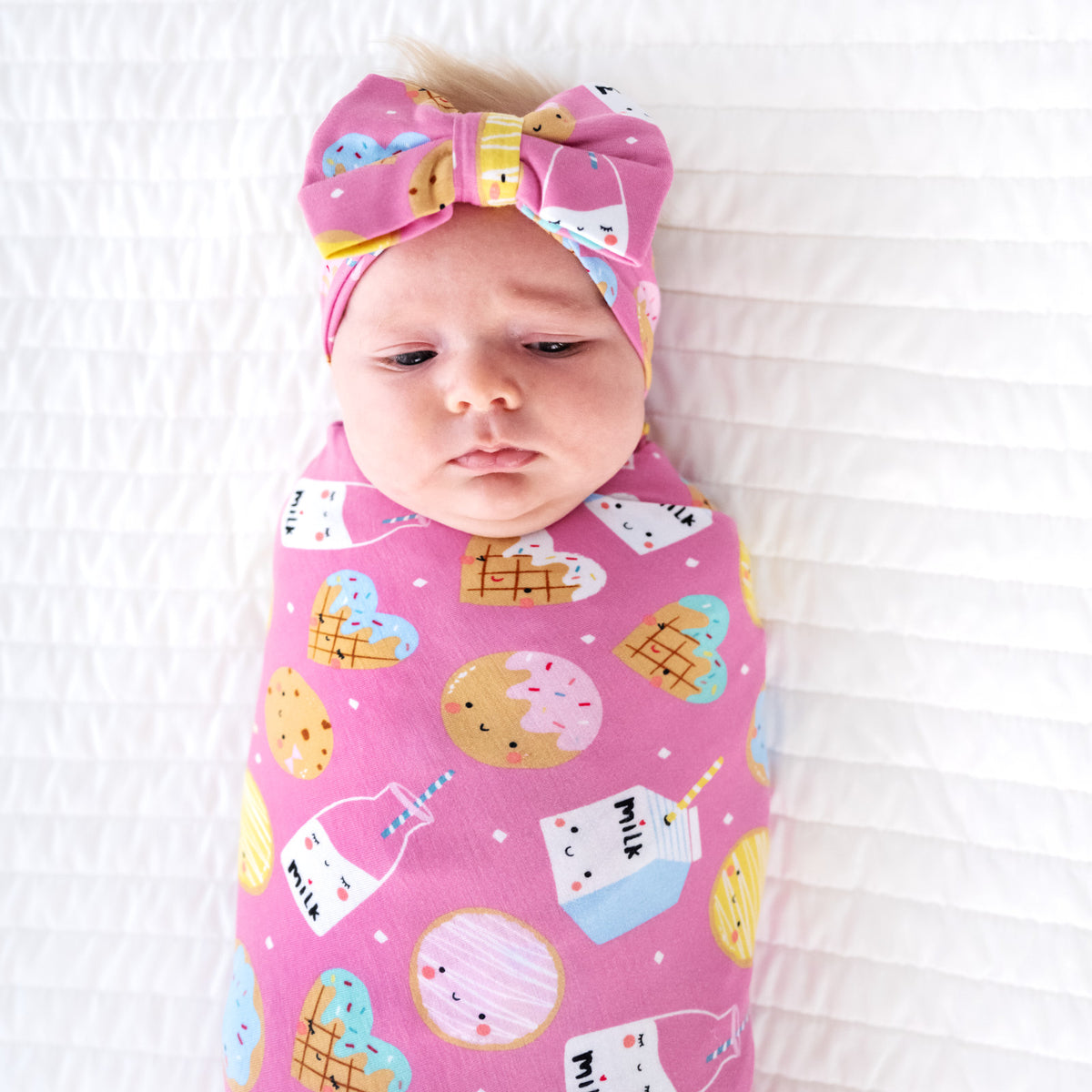 Little sleepies pink popular and blue penguin swaddle bundle