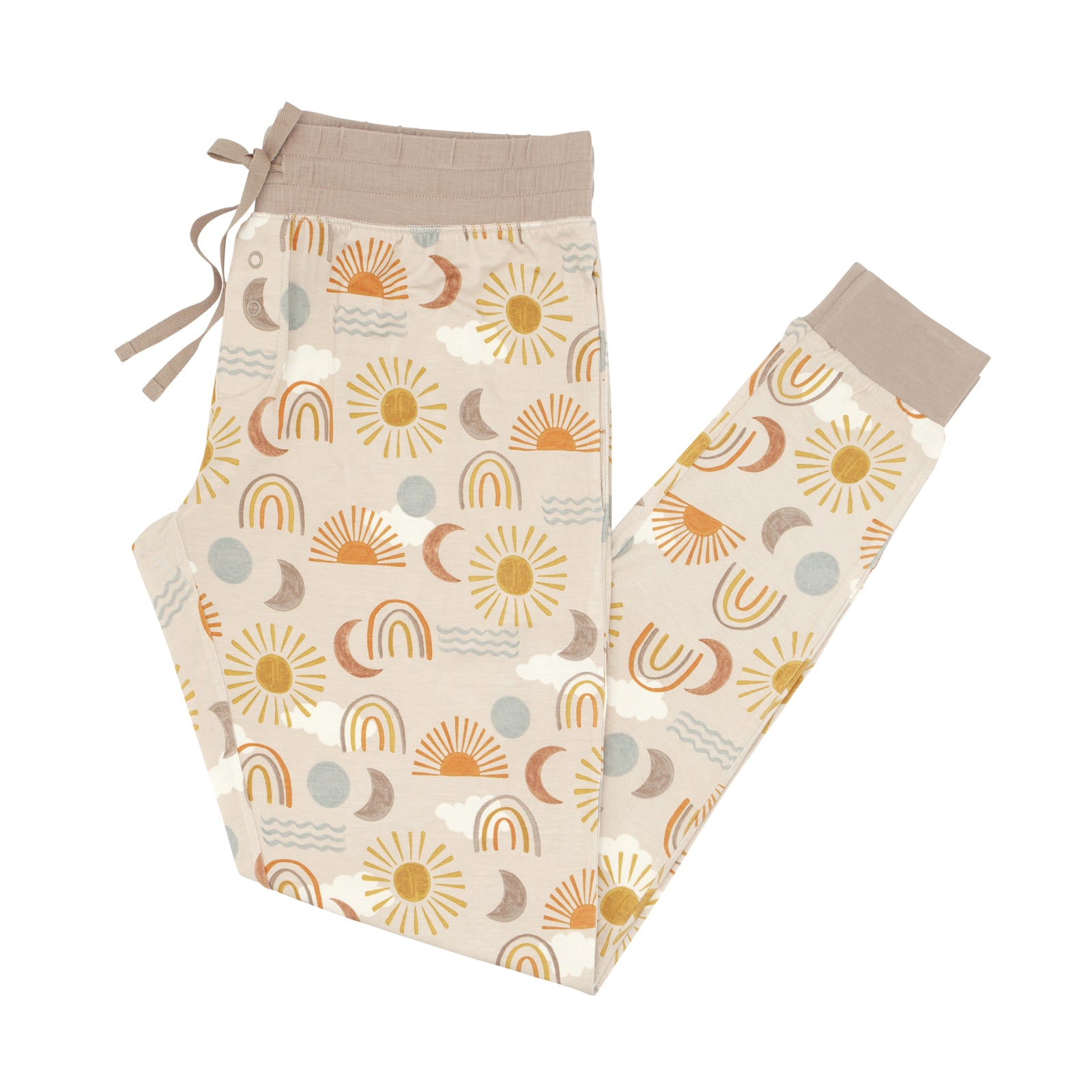 Flat lay image of women's Desert Sunrise pajama pants