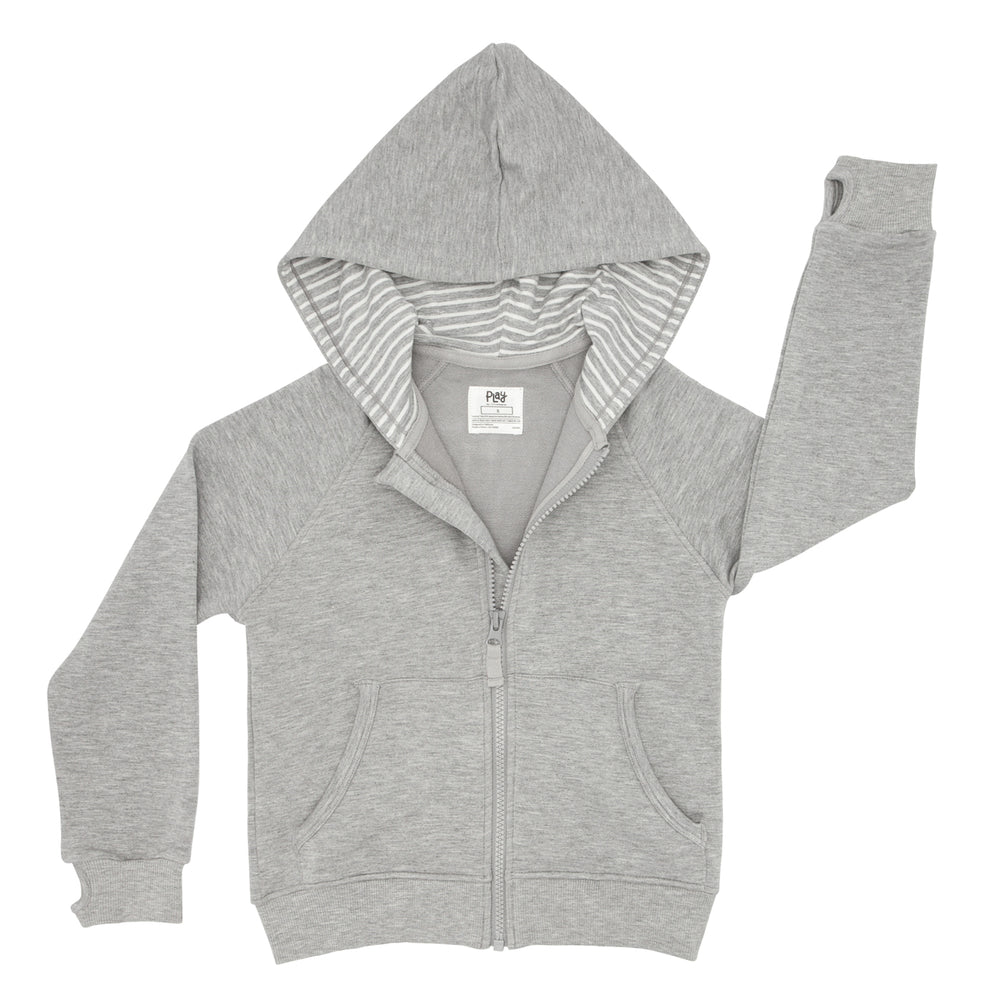 Alternate flat lay image of a zip hoodie