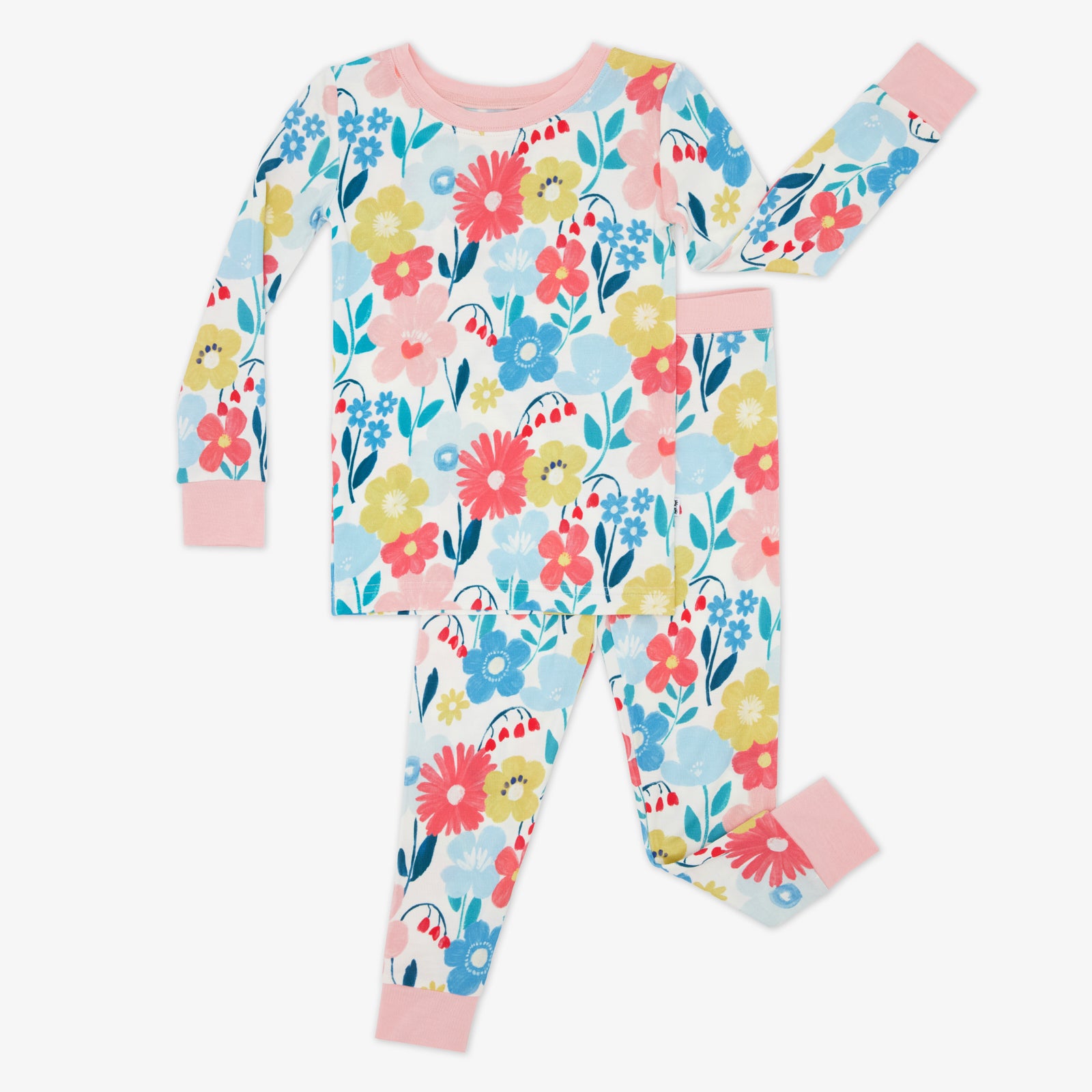 Flat lay of the Midsummer Meadow Two-Piece Pajama Set