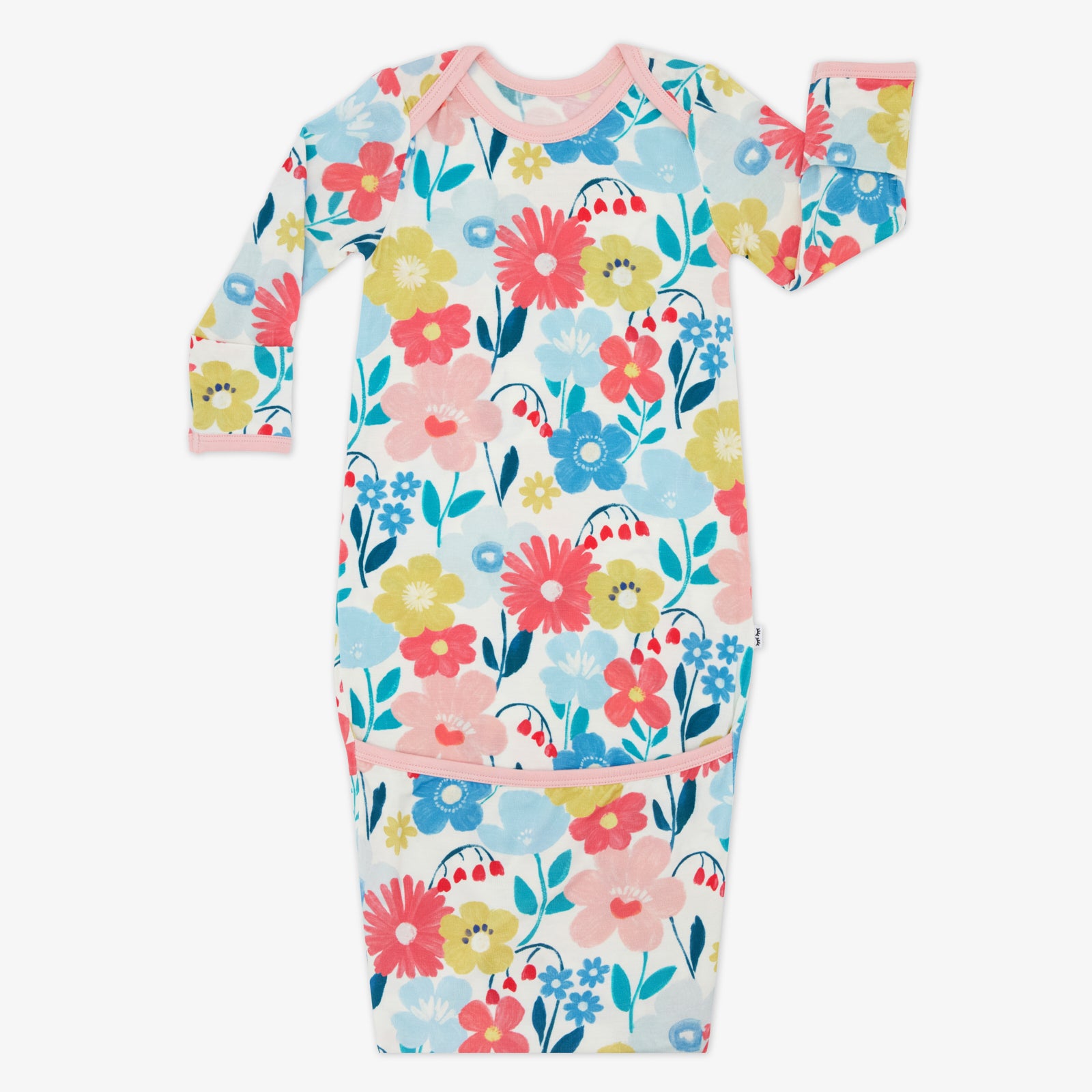 Flat lay of the Midsummer Meadow Infant Gown