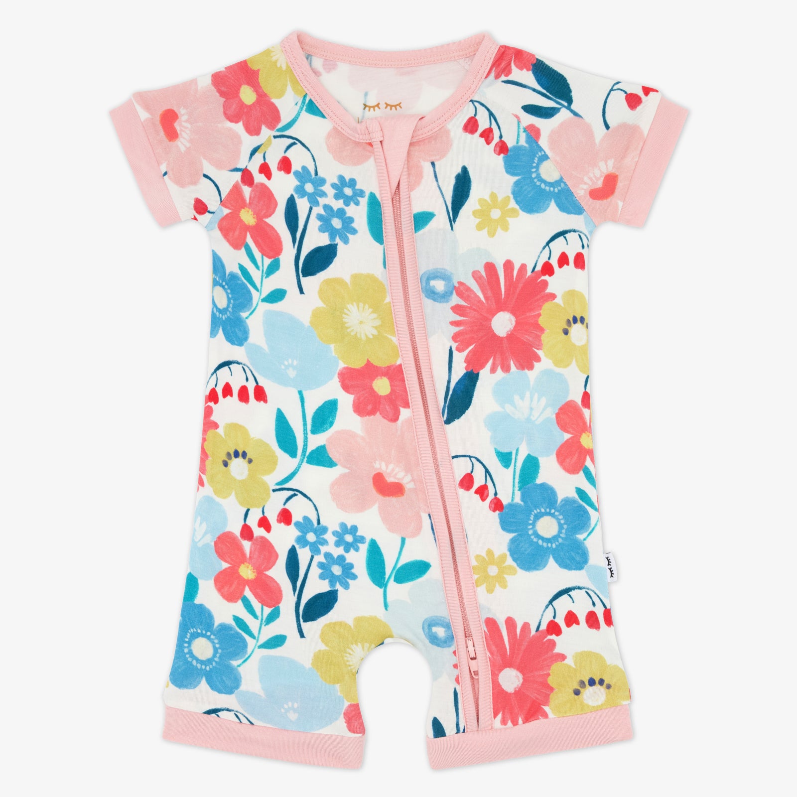 Flat lay of the Midsummer Meadow Shorty Zippy