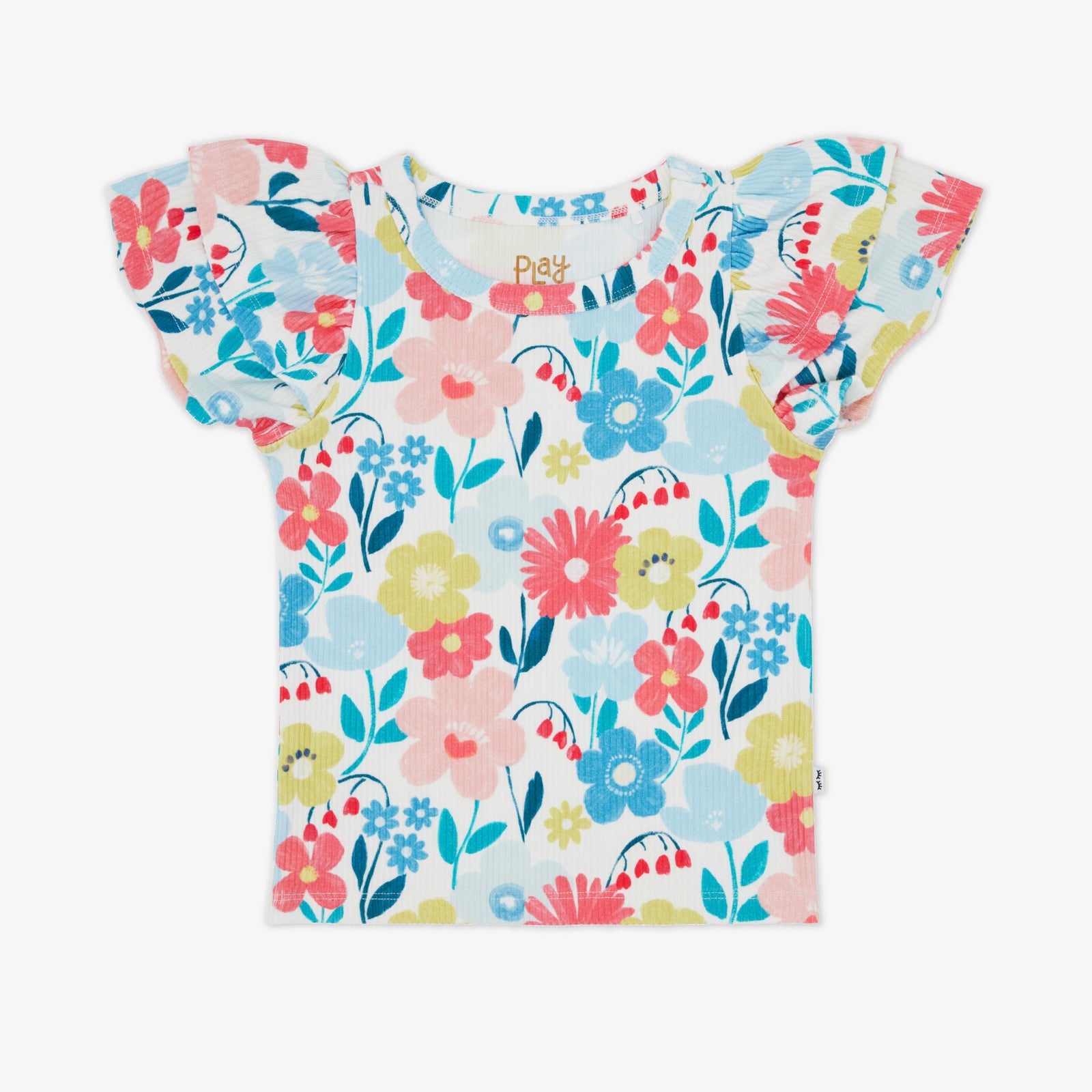 Flat lay of the Midsummer Meadow Double Flutter Tee