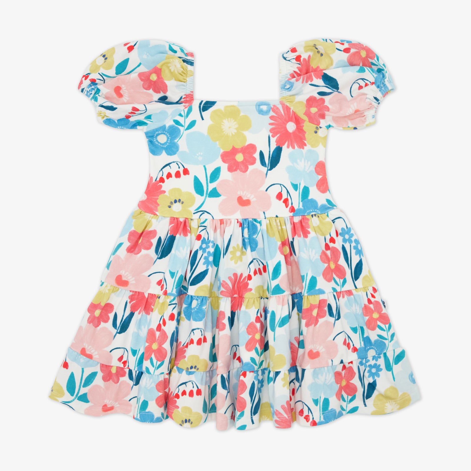 Flat lay of the Midsummer Meadow Peasant Dress