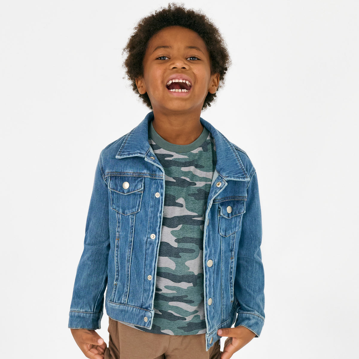 Midwash Blue Denim Trucker Jacket - Little Sleepies