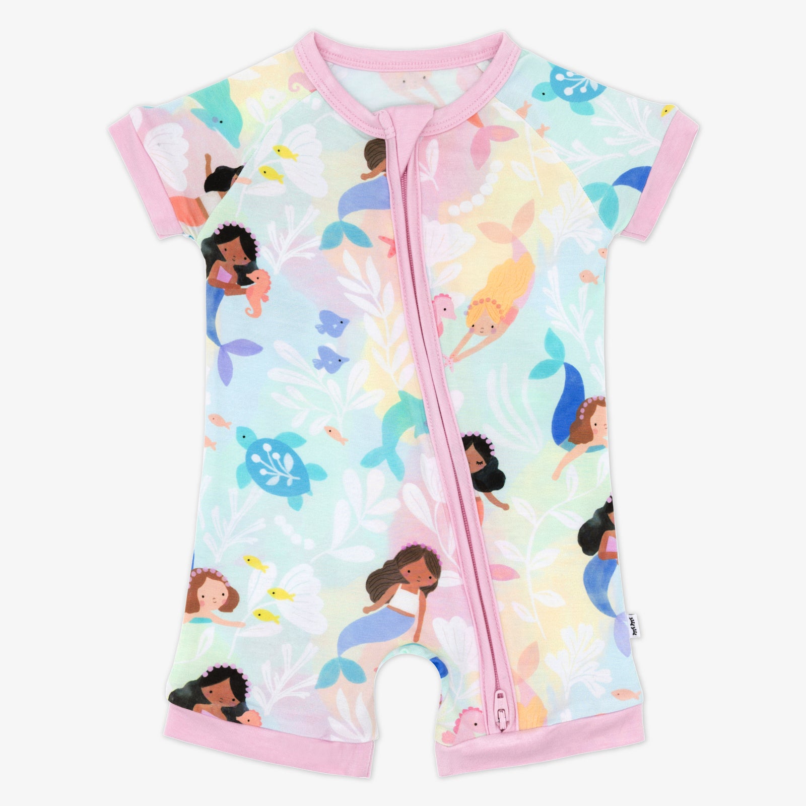 Flat lay of the Mystic Mermaids Shorty Zippy