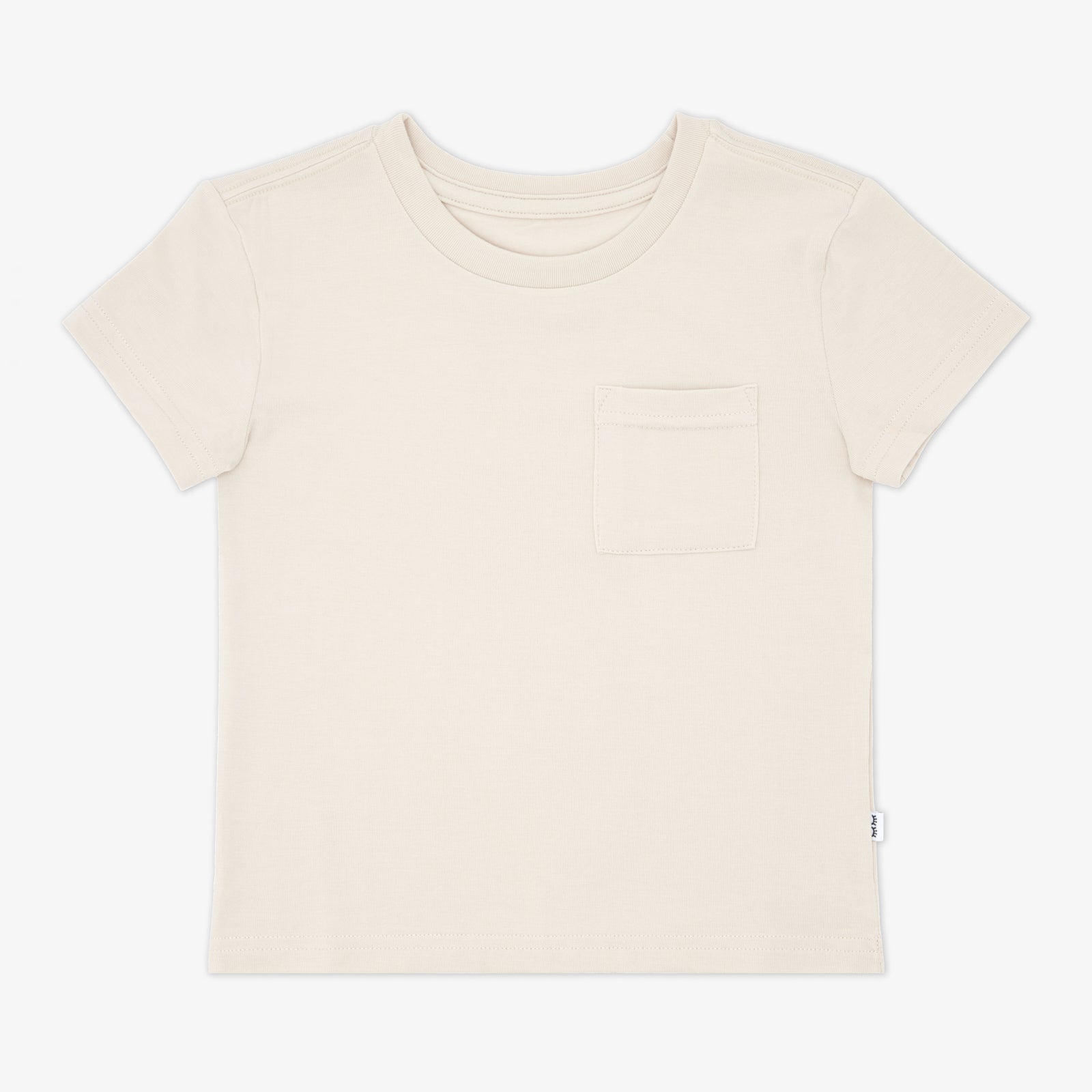 Flat lay of the Pale Pearl Relaxed Pocket Tee