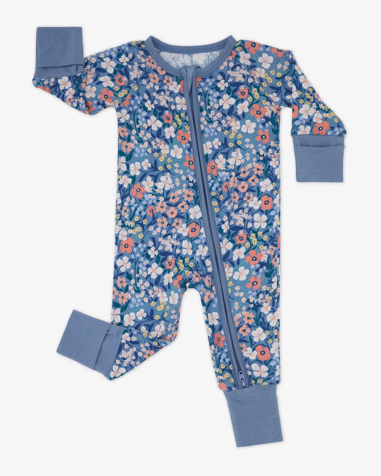 Flat lay of the Petite Petals Zippy