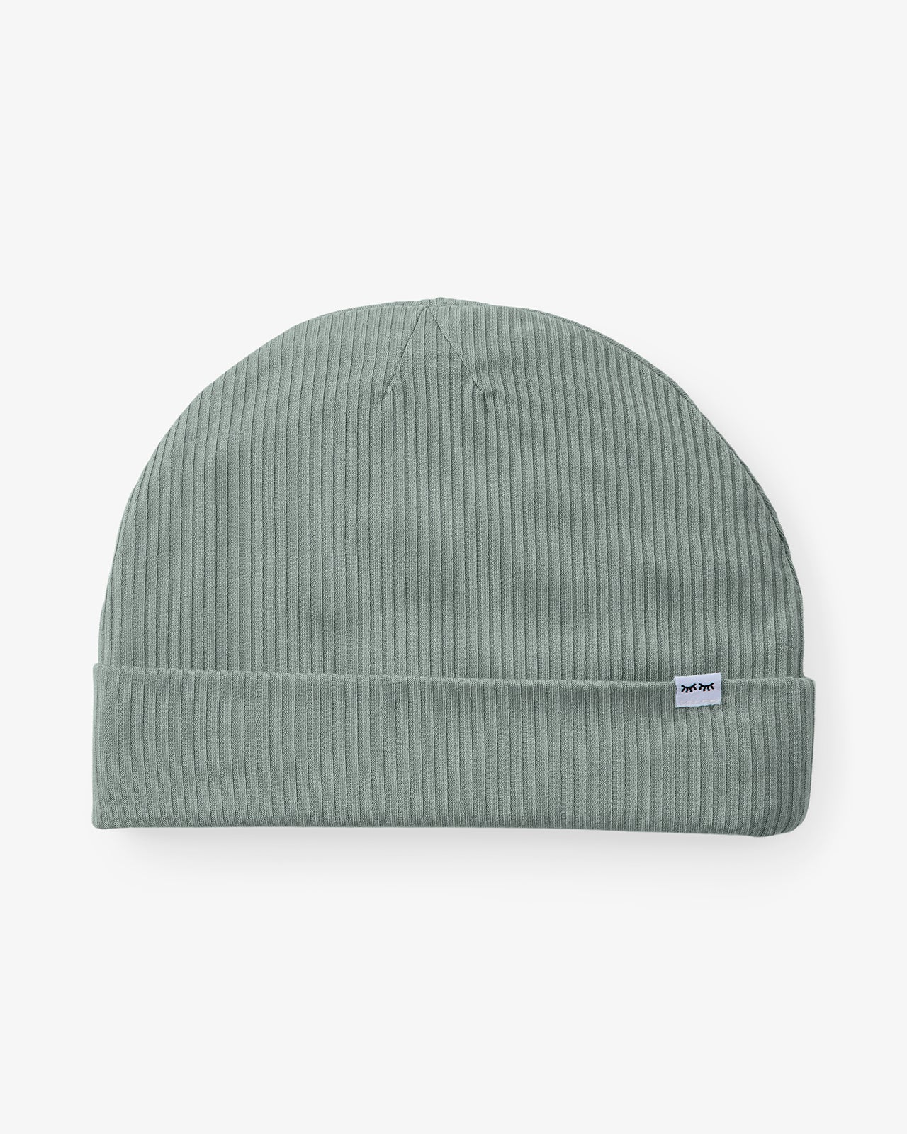 Flat lay of the Willow Ribbed Infant Beanie