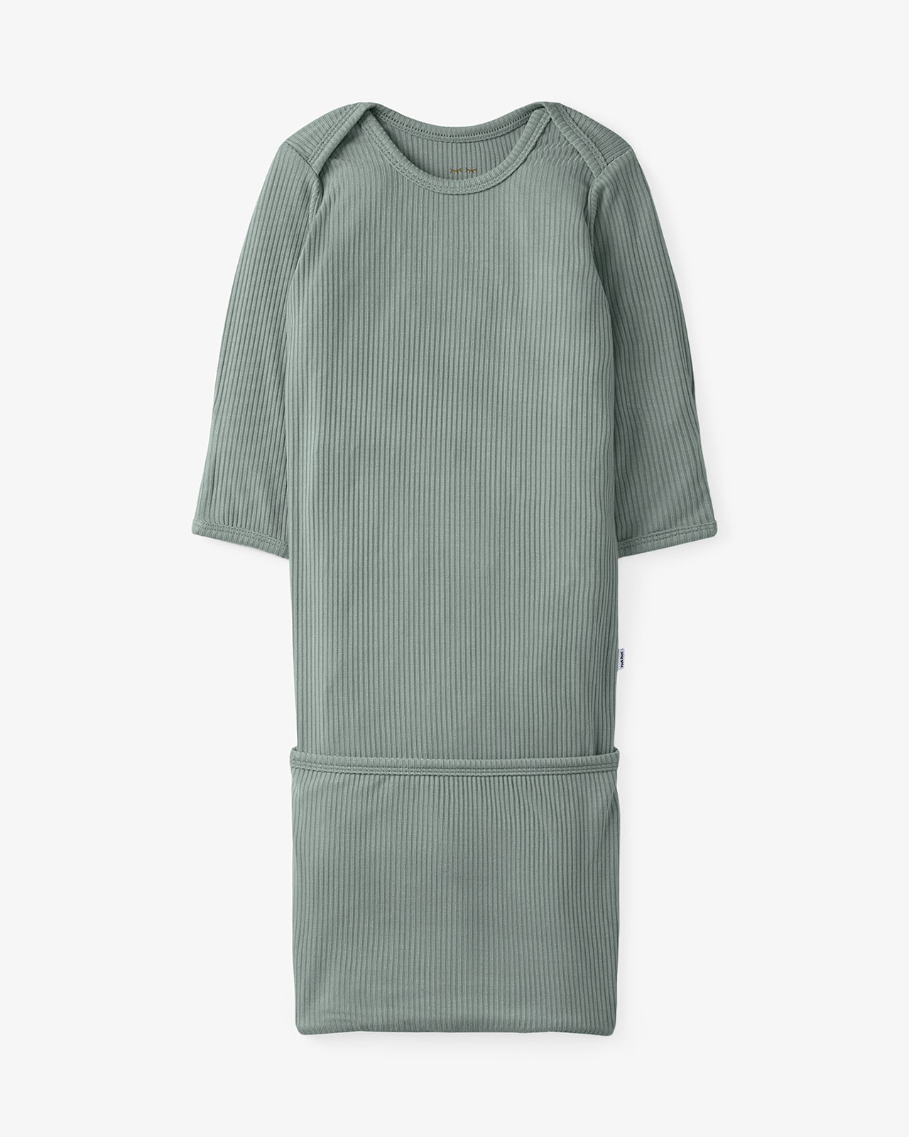 Flat lay of the Willow Ribbed Infant Gown