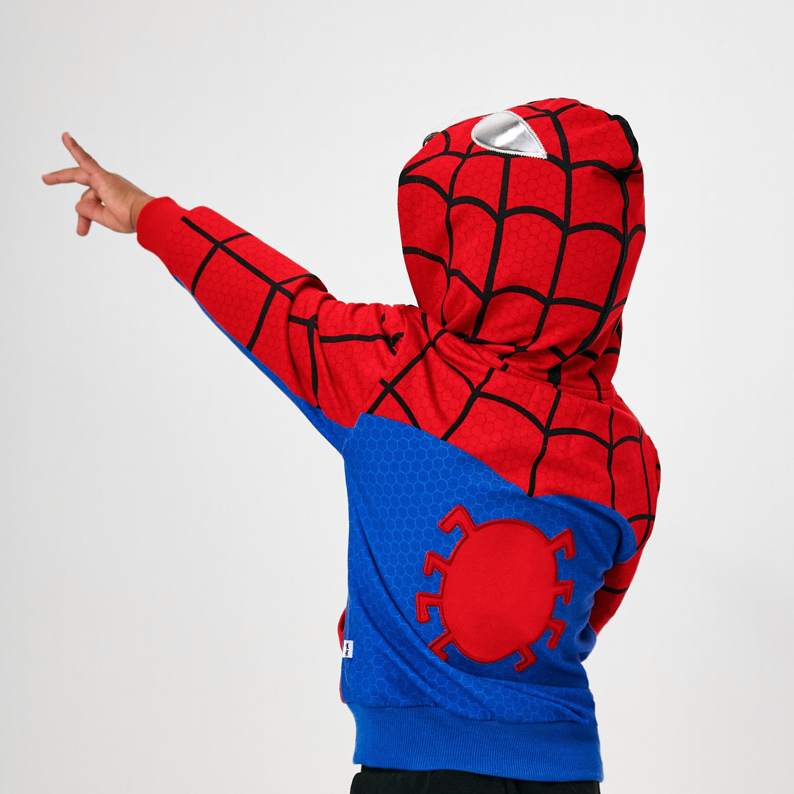 Back view of the Spider-Man Zip Hoodie