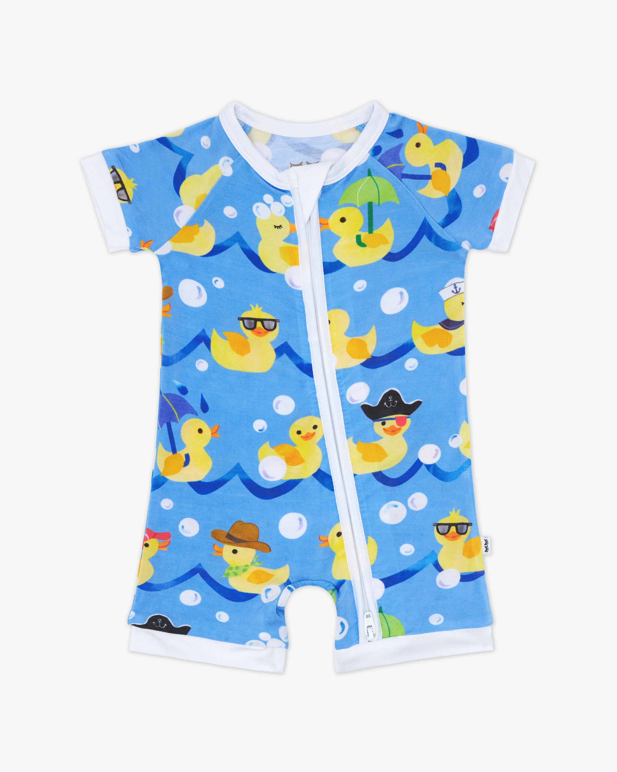 Flat lay of the Splish Splash Shorty Zippy