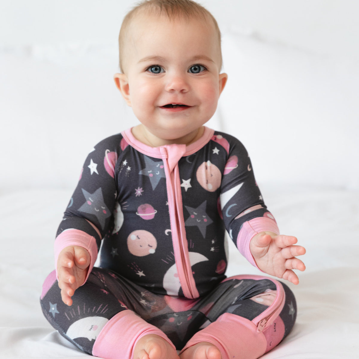 Little Sleepies Pink Snow Much Fun Zippy deals 3-6 Months