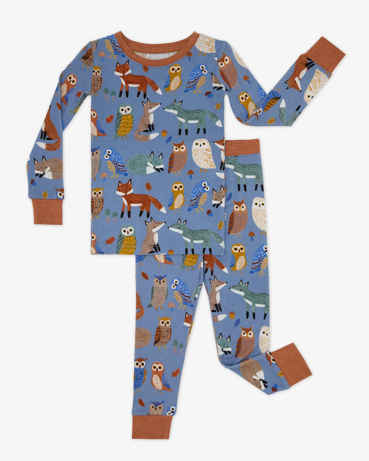 Flat lay of the Twilight Pals Two-Piece Pajama Set