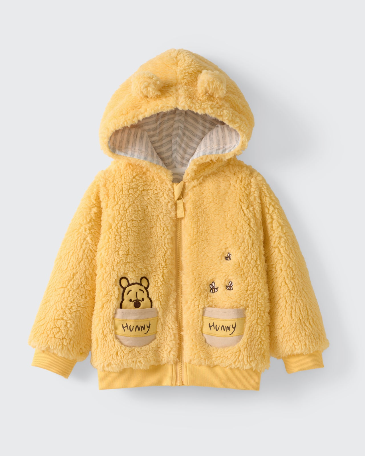 Flat lay of the Disney Winnie the Pooh Sherpa Zip Hoodie