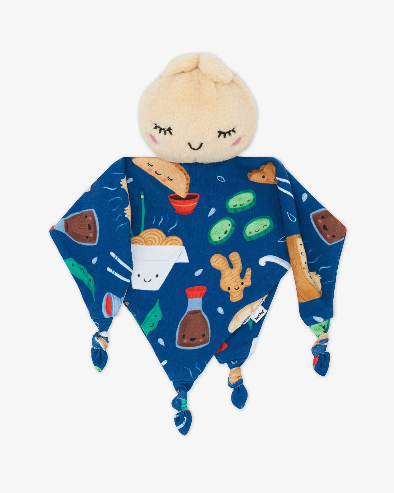 Flat lay of the Suki the Dumpling Sleepyhead Lovey