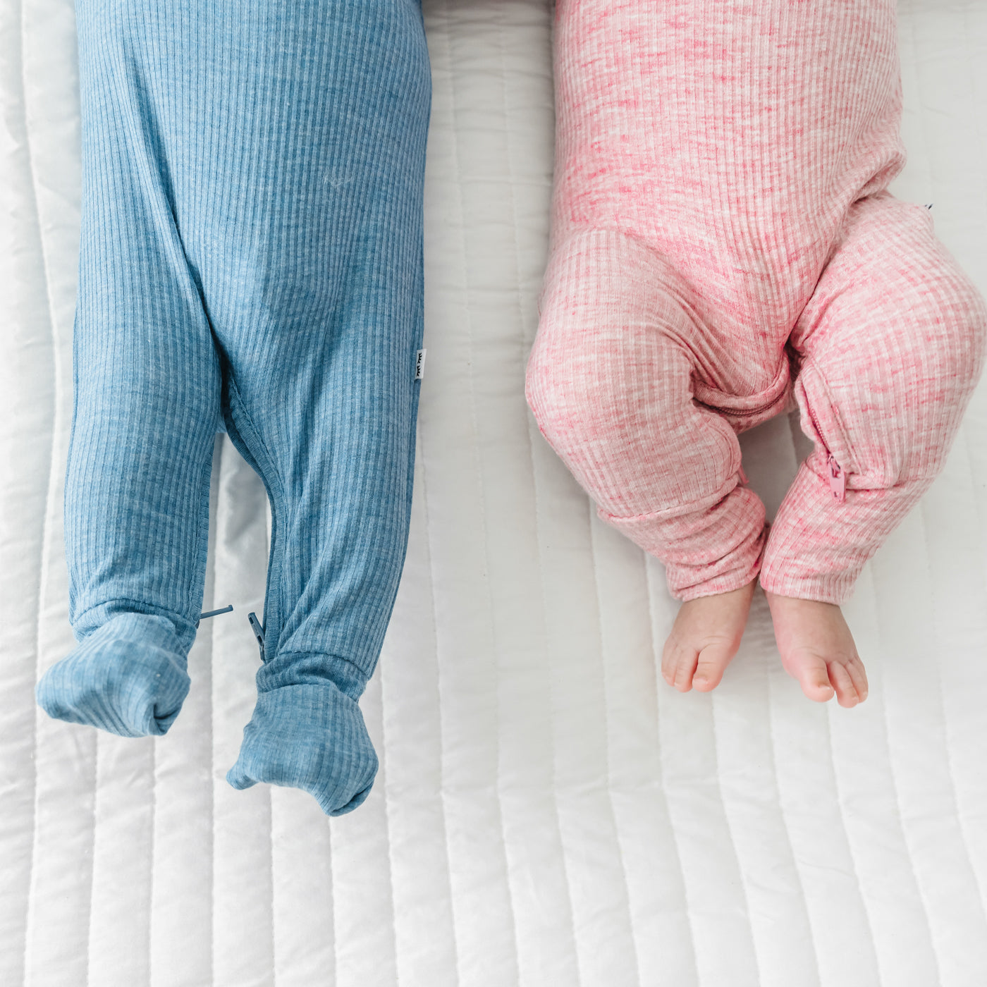 Crescent Zippy - Heather Mauve Ribbed Crescent Zippy