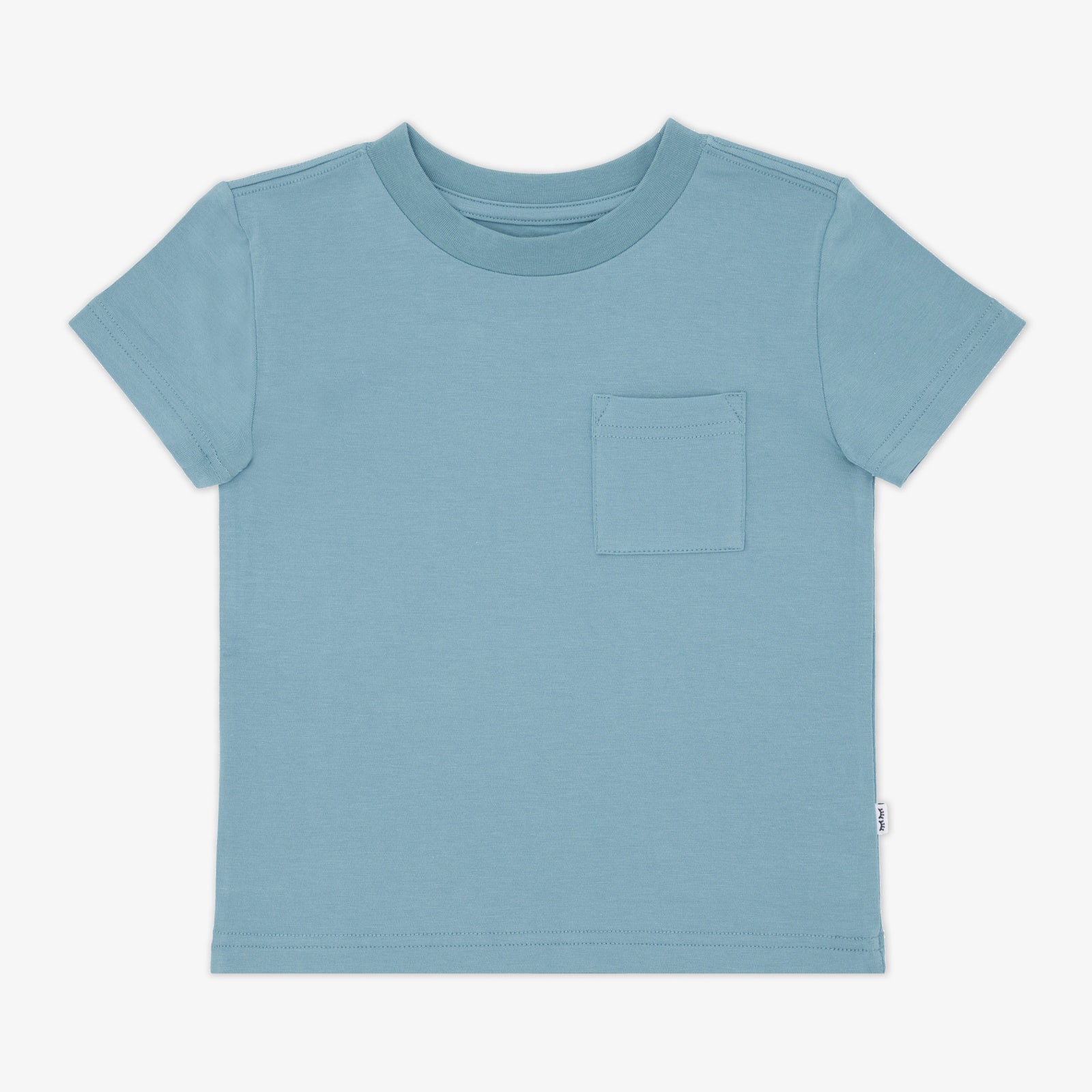Flat lay of the Dusk Blue Relaxed Pocket Tee