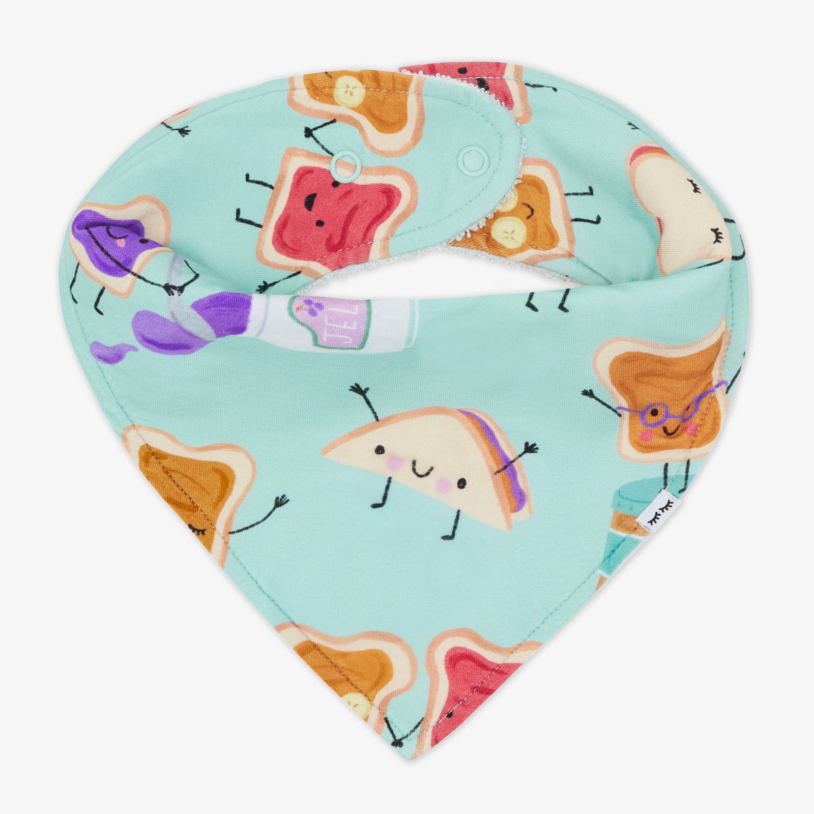 Flat lay of the Lunch Buddies Bandana Bib