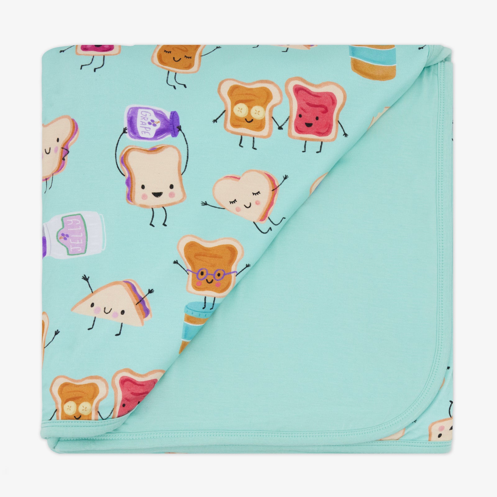 Flat lay of the Lunch Buddies Large Cloud Blanket®