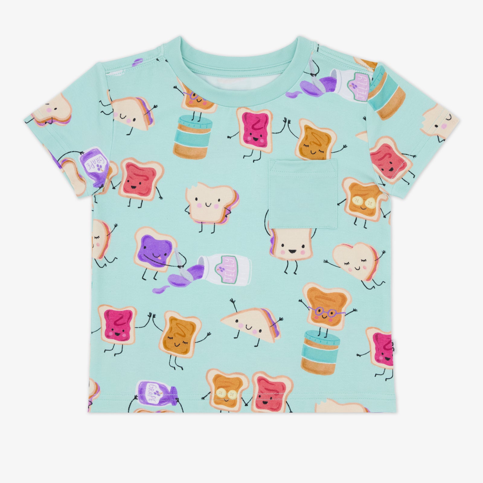 Flat lay of the Lunch Buddies Relaxed Pocket Tee