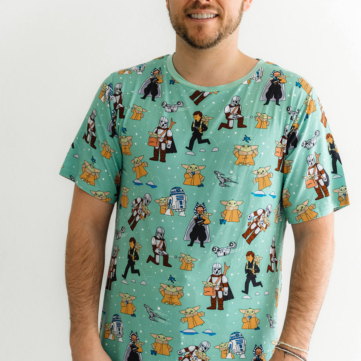 Star Wars™ Grogu™ & Friends Men's Short Sleeve Bamboo Viscose