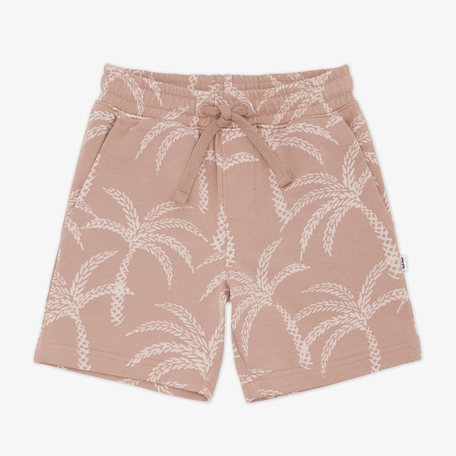 Flat lay of the Sandy Palms Drawstring Shorts