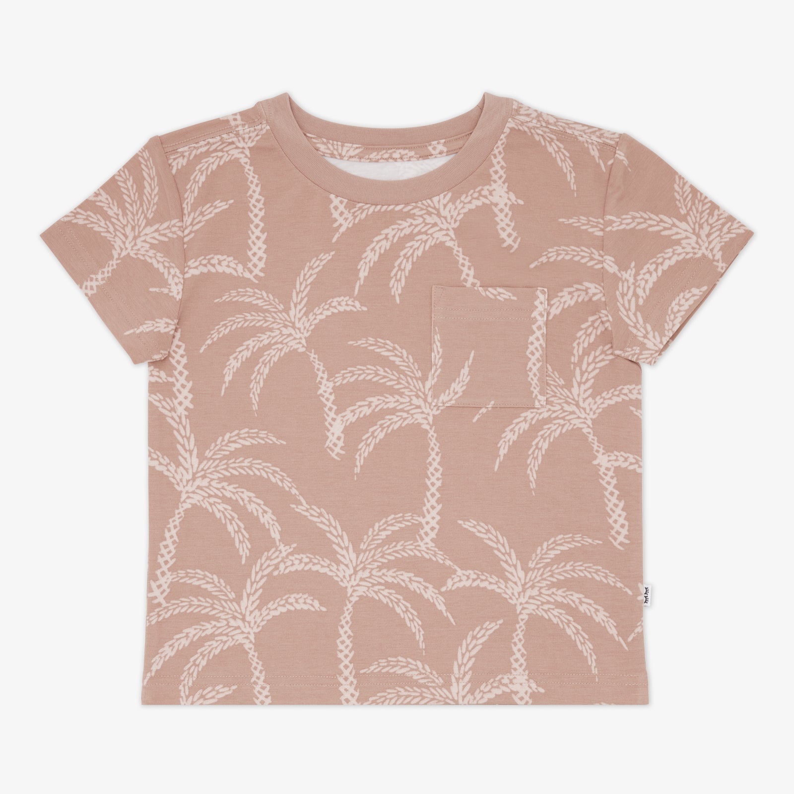 Flat lay of the Sandy Palms Relaxed Pocket Tee