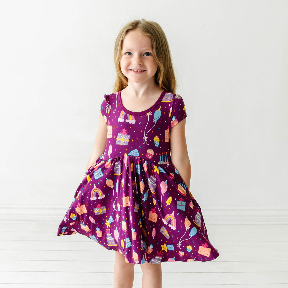 Twirly Fishing Lure Dress, Twirl, Pink, Purple, Kids, Toddler, Girl,  Buttery Soft, Pockets, Summer, Lake, Vacation, Father Day 