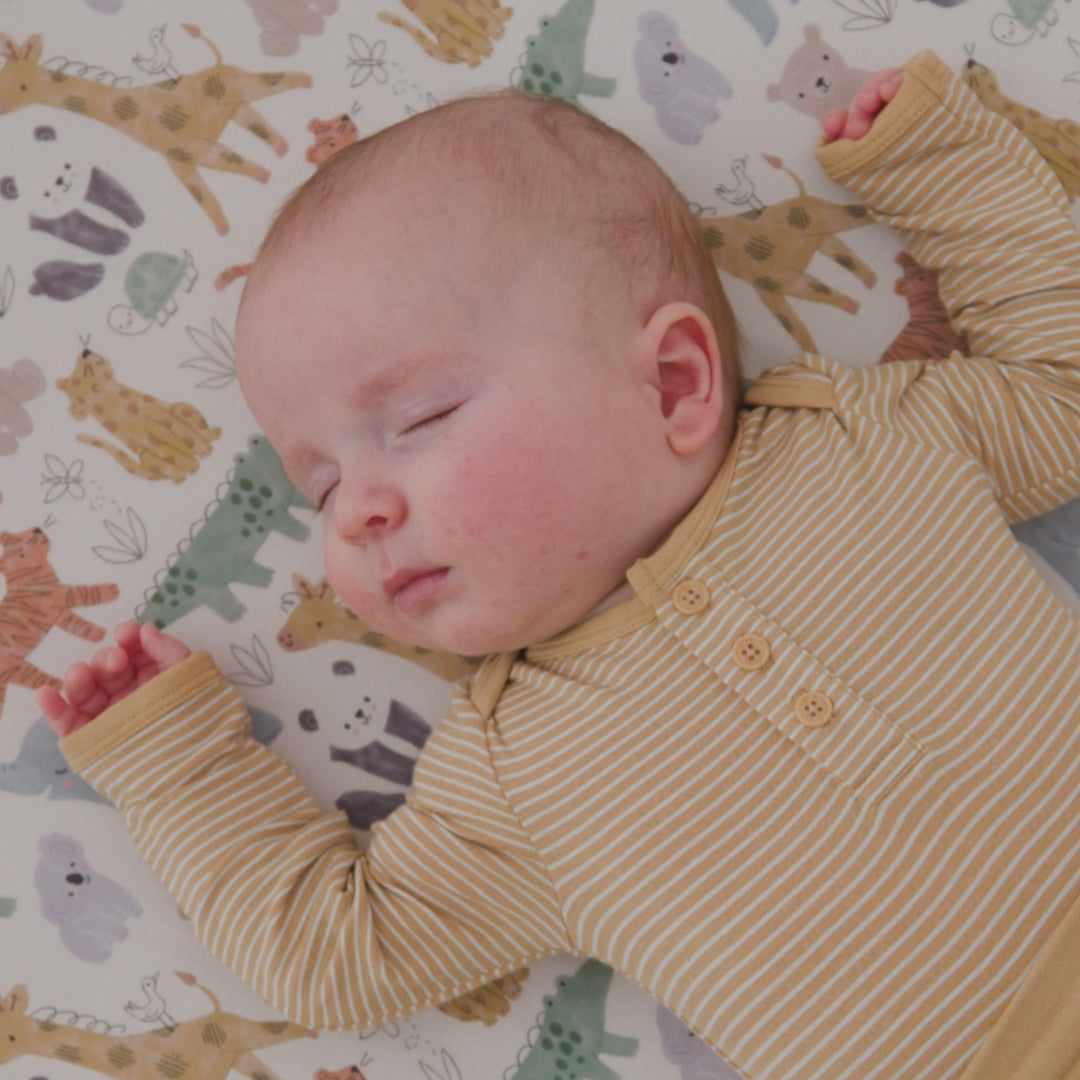 Hazelwood Stripe Henley Bodysuit – Little Sleepies