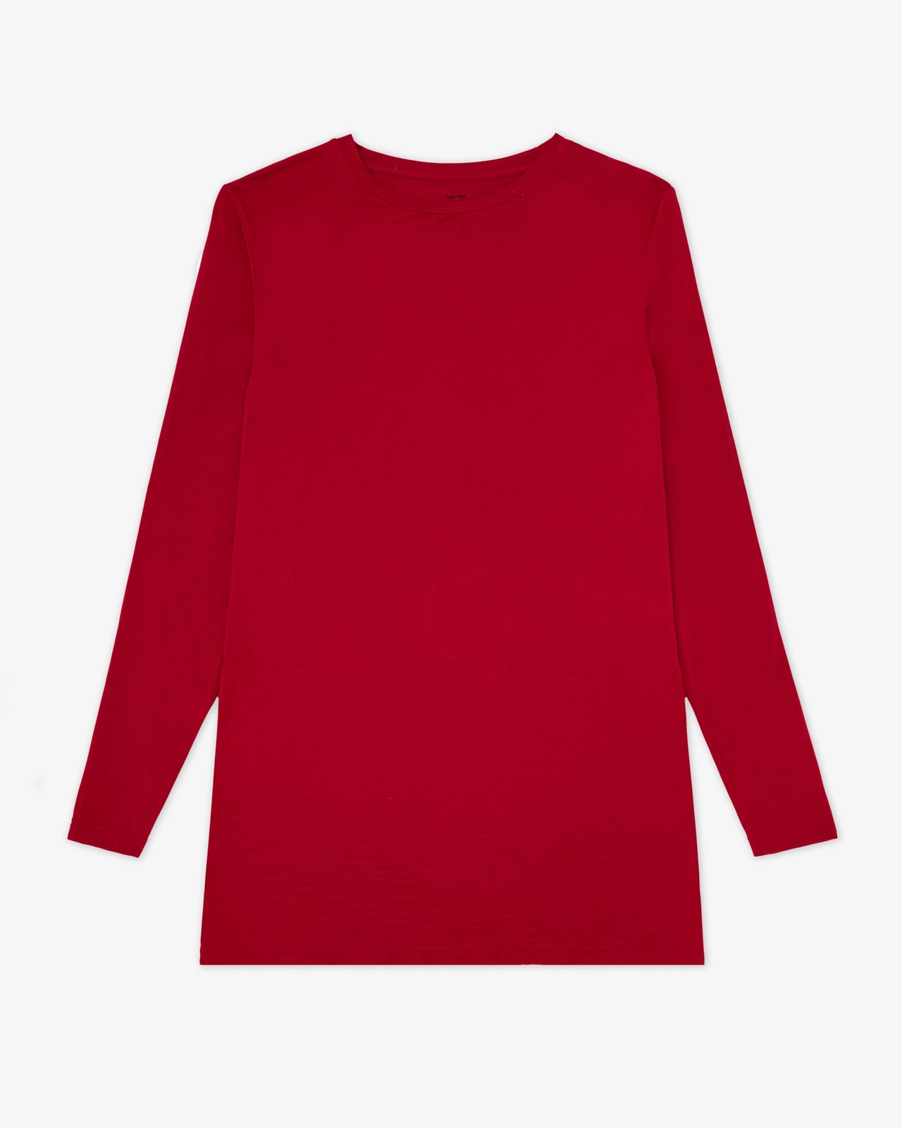 Flat lay of the Holiday Red Men's Long Sleeve Pajama Top