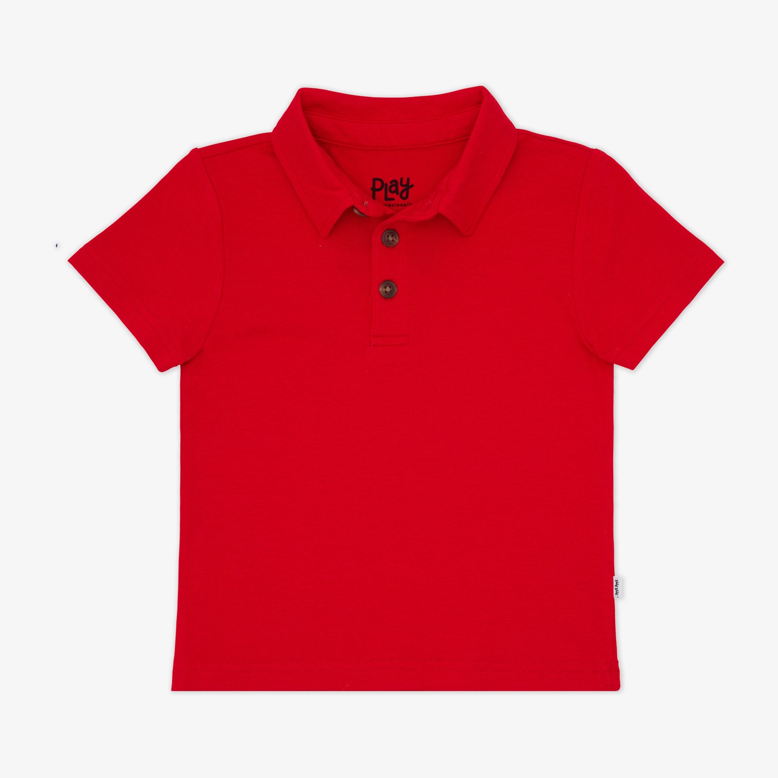 Flat lay of the Candy Red Polo Shirt