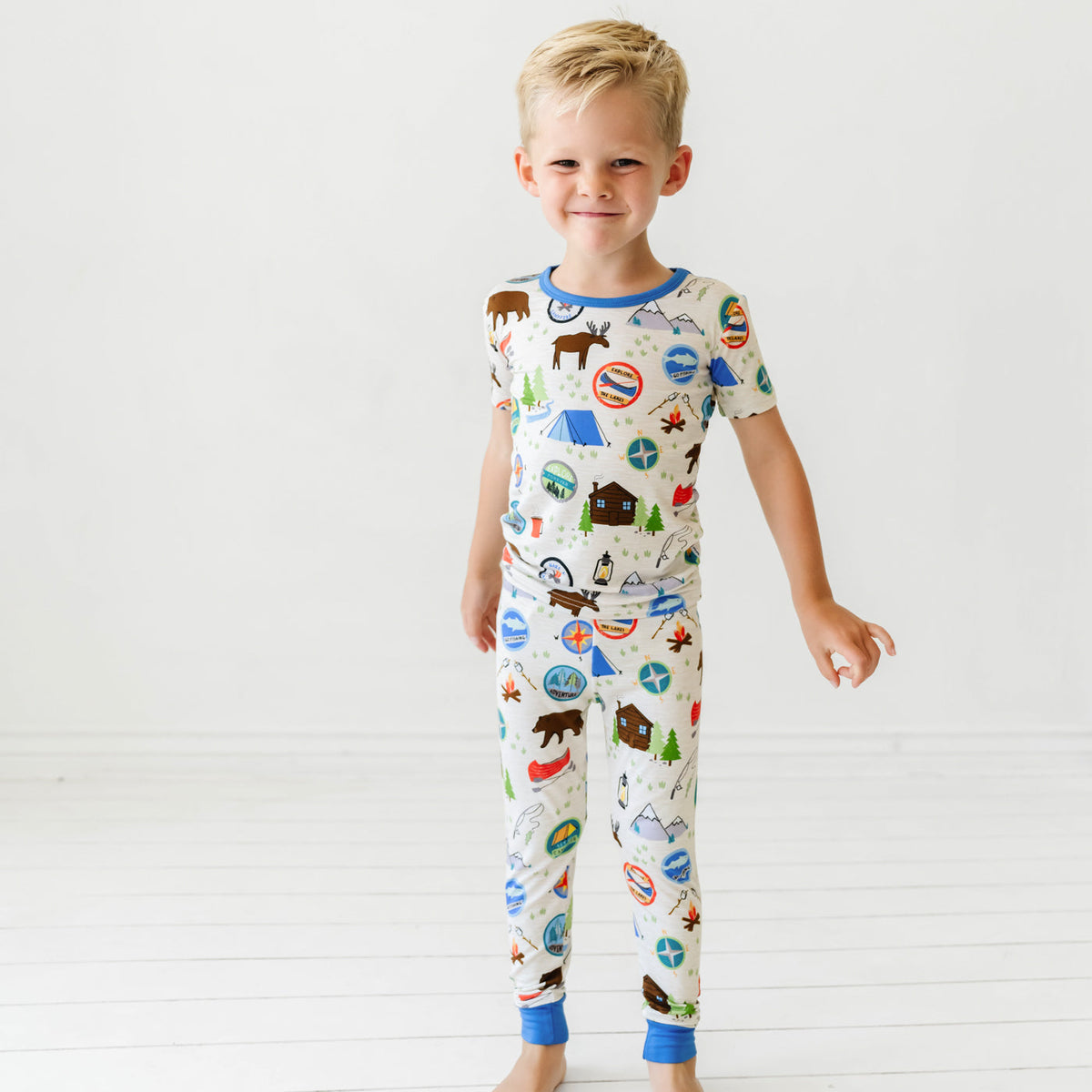 Great Outdoors Two-Piece Short Sleeve Pajama Set