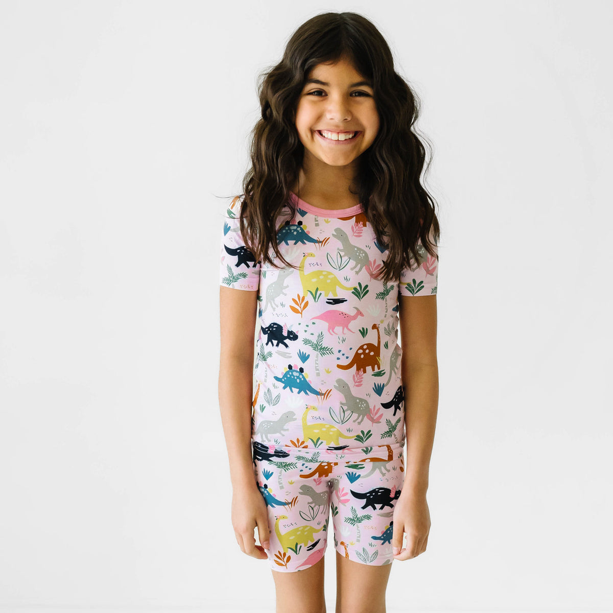 Pink Jurassic top Jungle Little Sleepies Zippy 2T