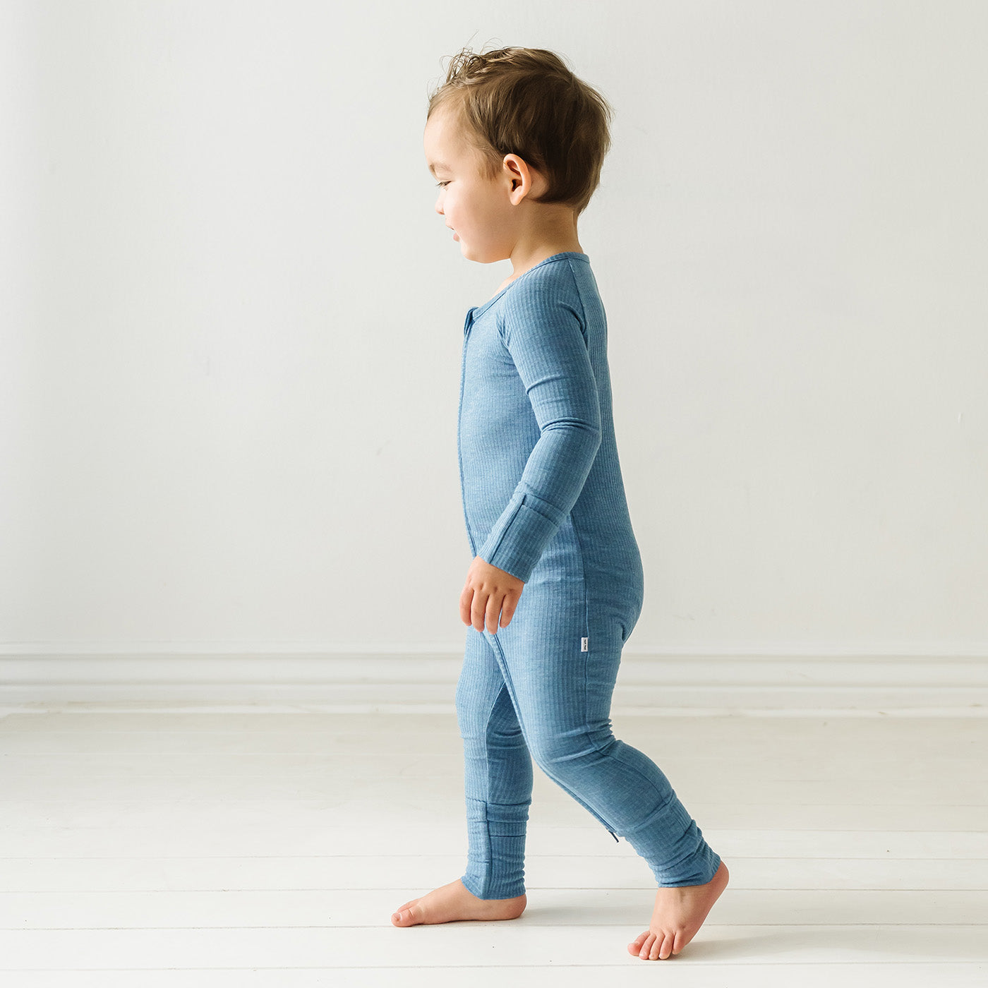 Zippy - Heather Blue Ribbed Zippy