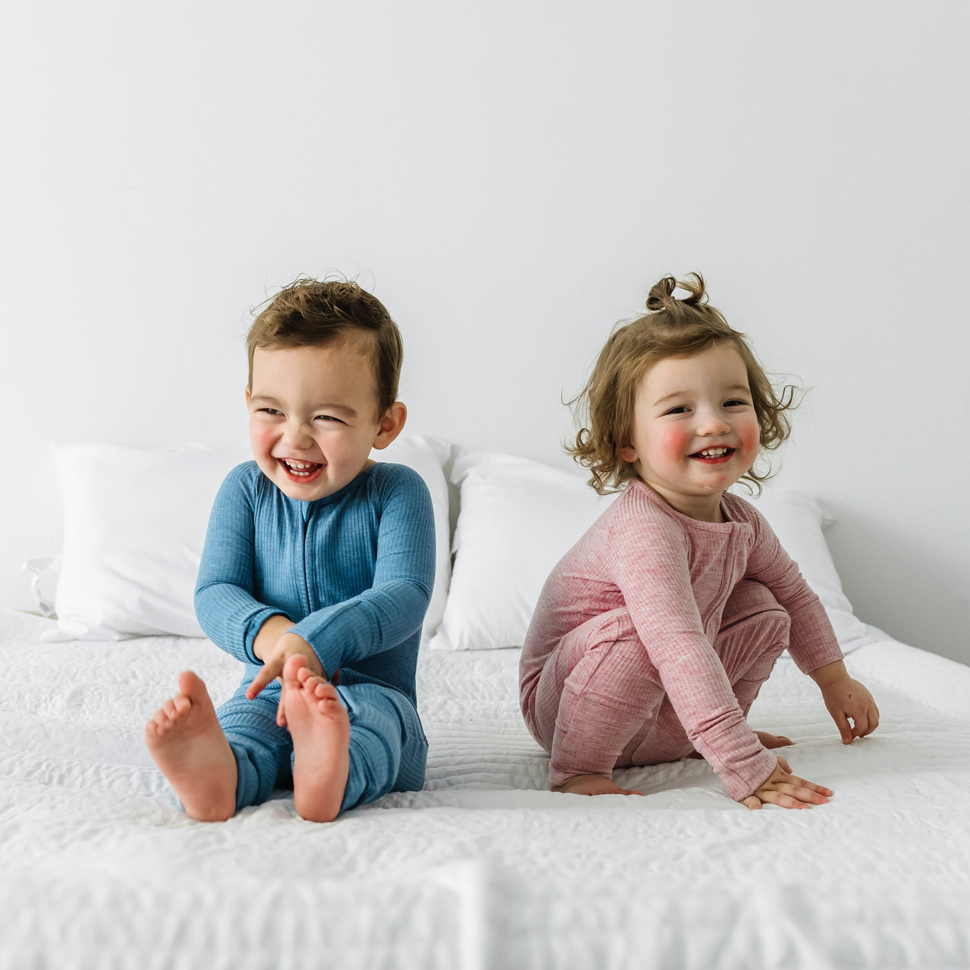 Zippy - Heather Blue Ribbed Zippy