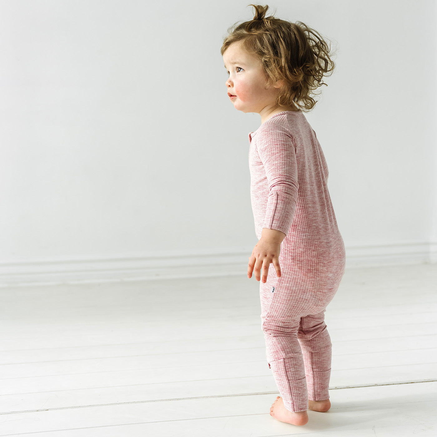 Zippy - Heather Mauve Ribbed Zippy